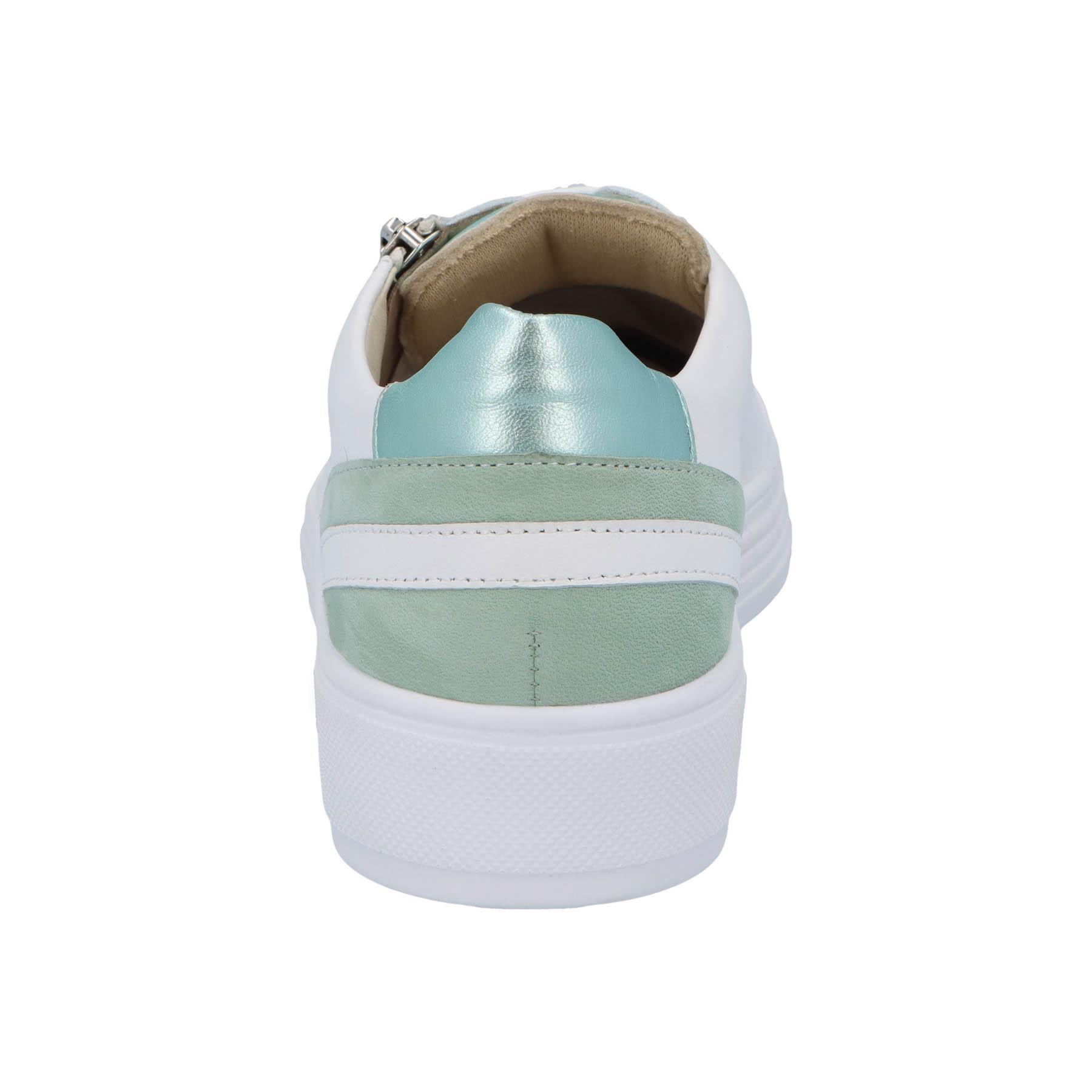 weiße halbschuh seitenansicht links