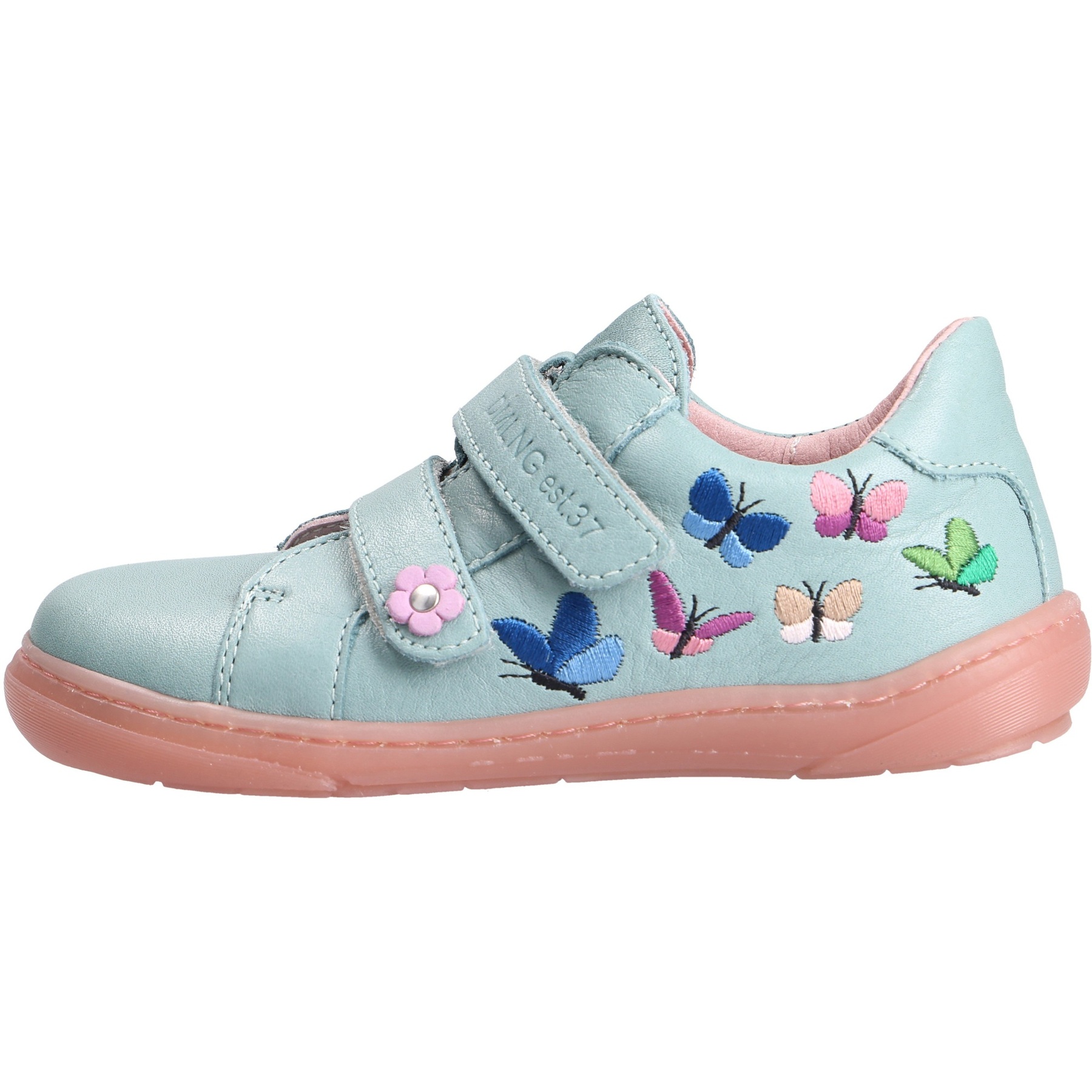 grüne halbschuh seitenansicht links