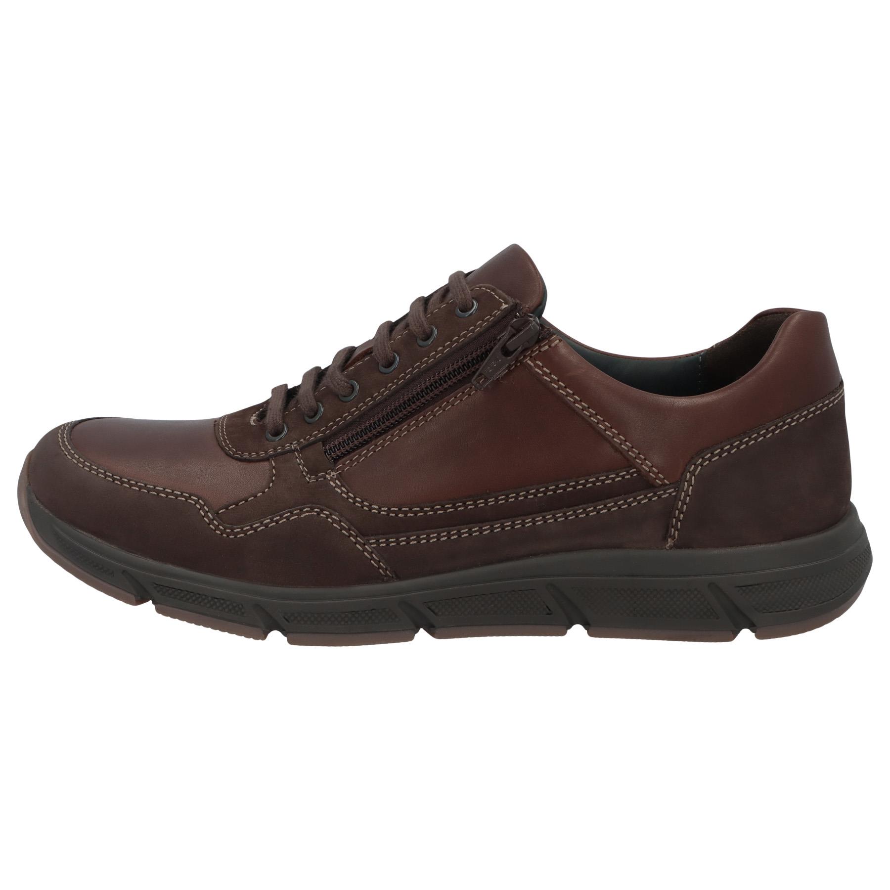 braune halbschuh seitenansicht links