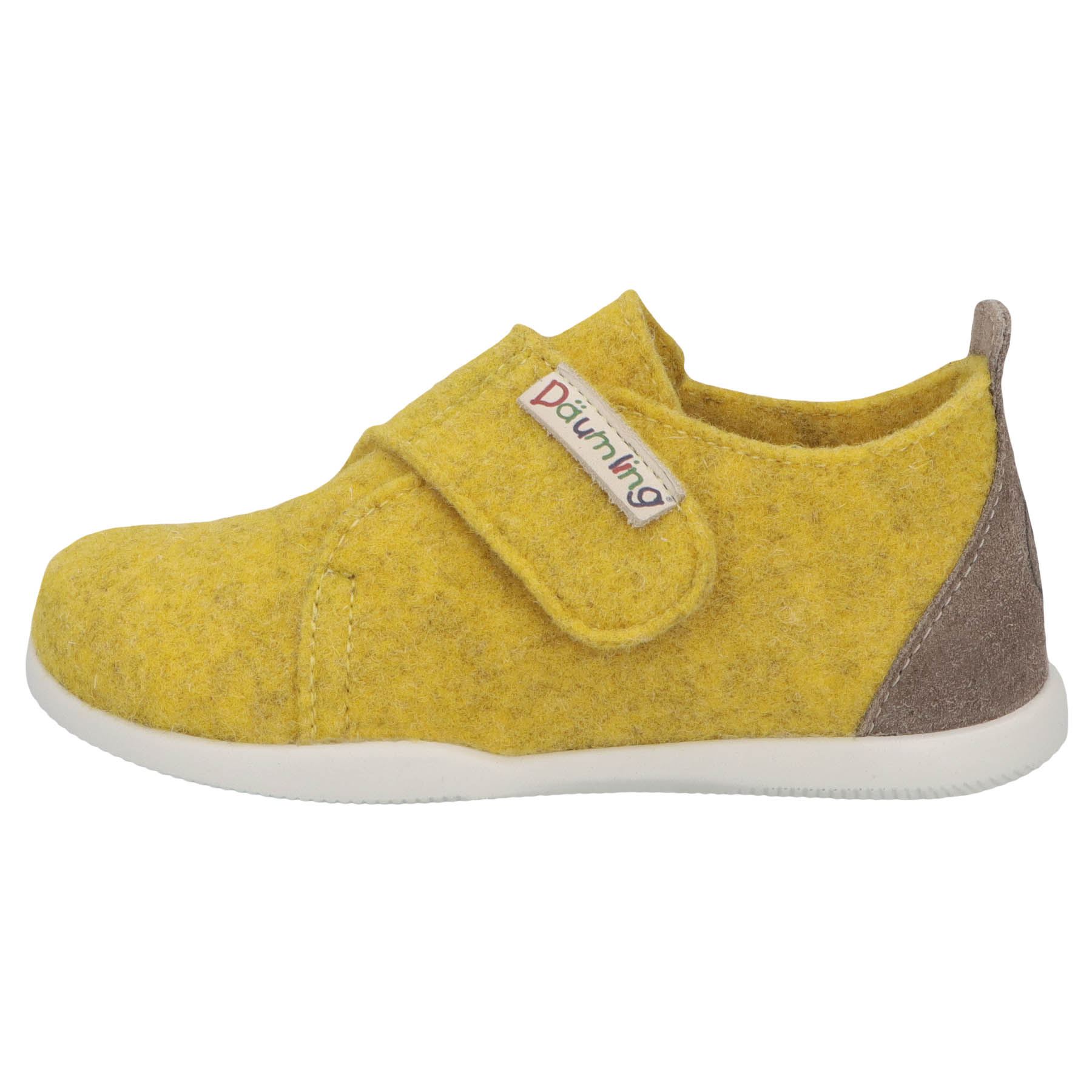 gelbe lauflernschuhe seitenansicht links