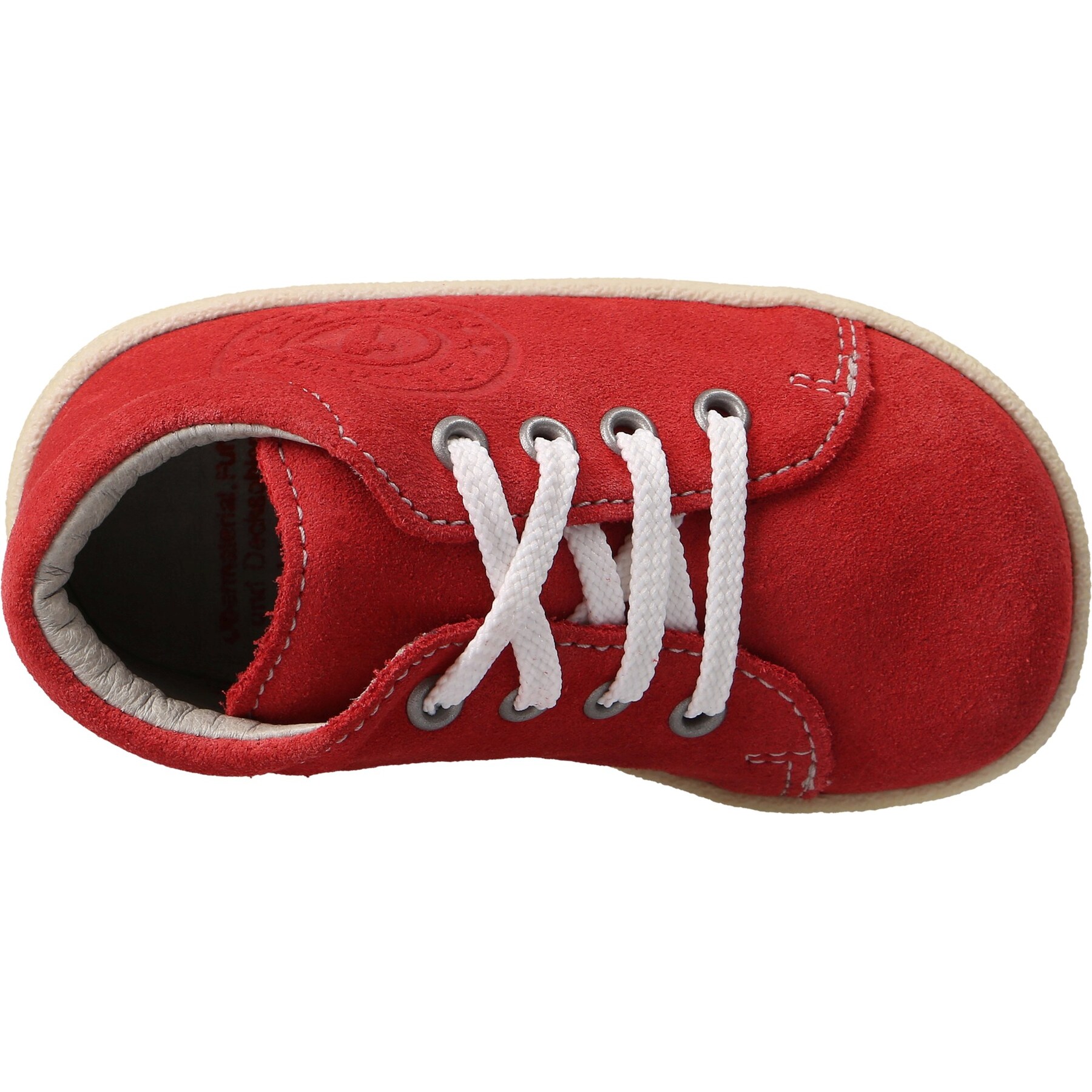 rote lauflernschuhe draufsicht