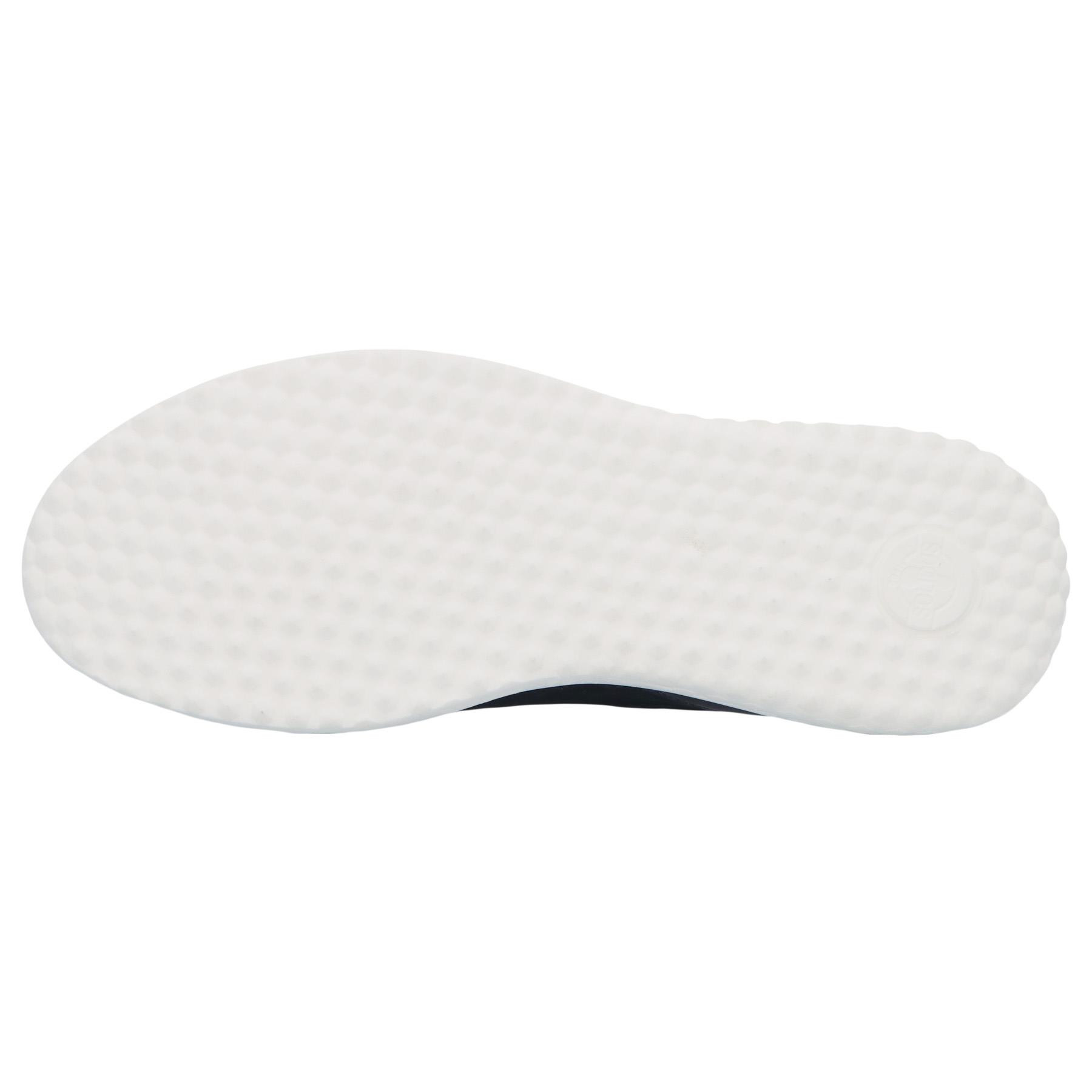 blaue halbschuh sohlenansicht