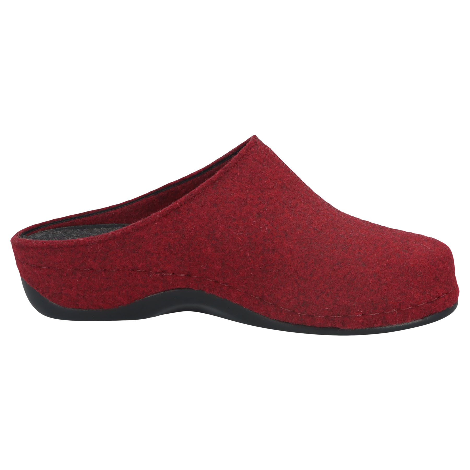 rote hausschuhe seitenansicht rechts