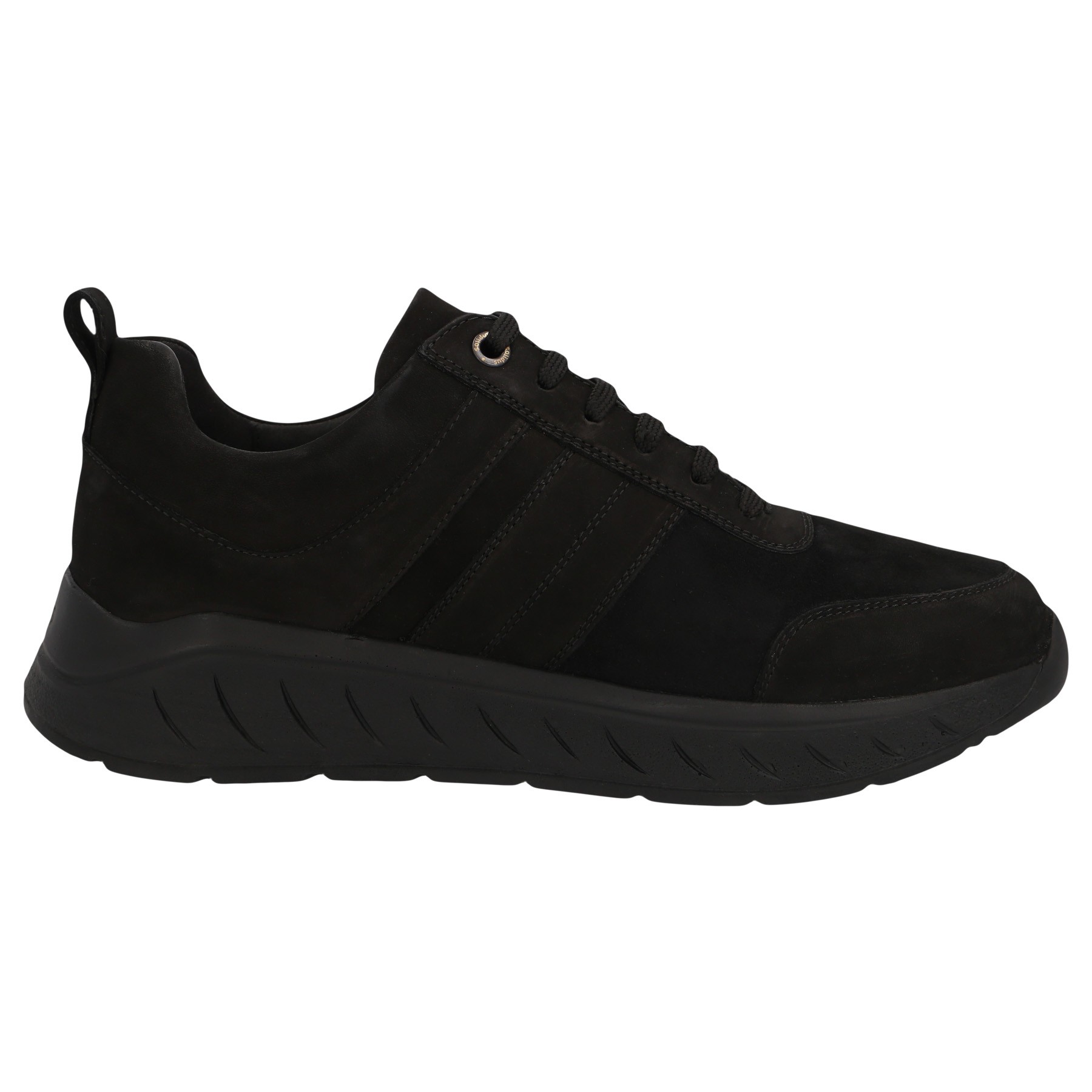 schwarze halbschuh seitenansicht rechts