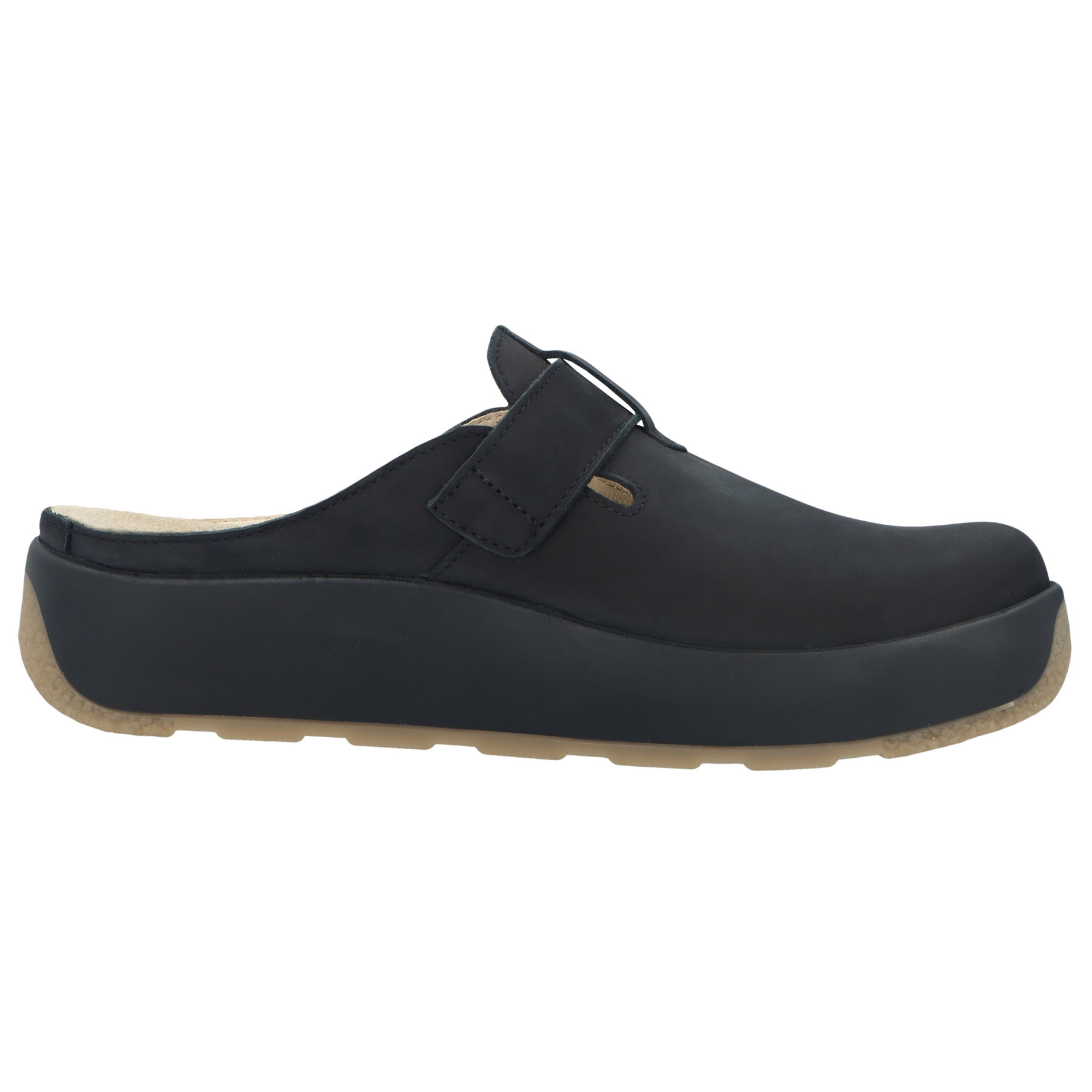 schwarze clogs seitenansicht rechts