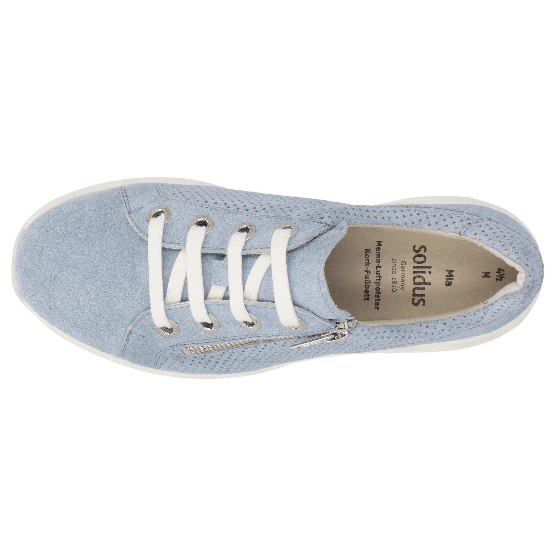 blaue slipper draufsicht