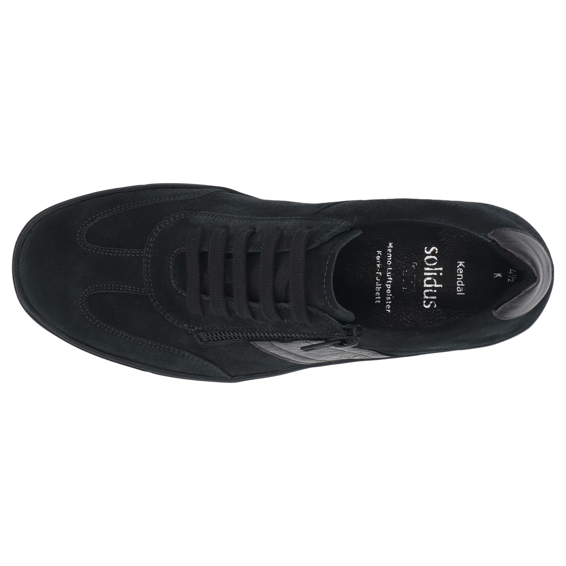 schwarze halbschuh draufsicht