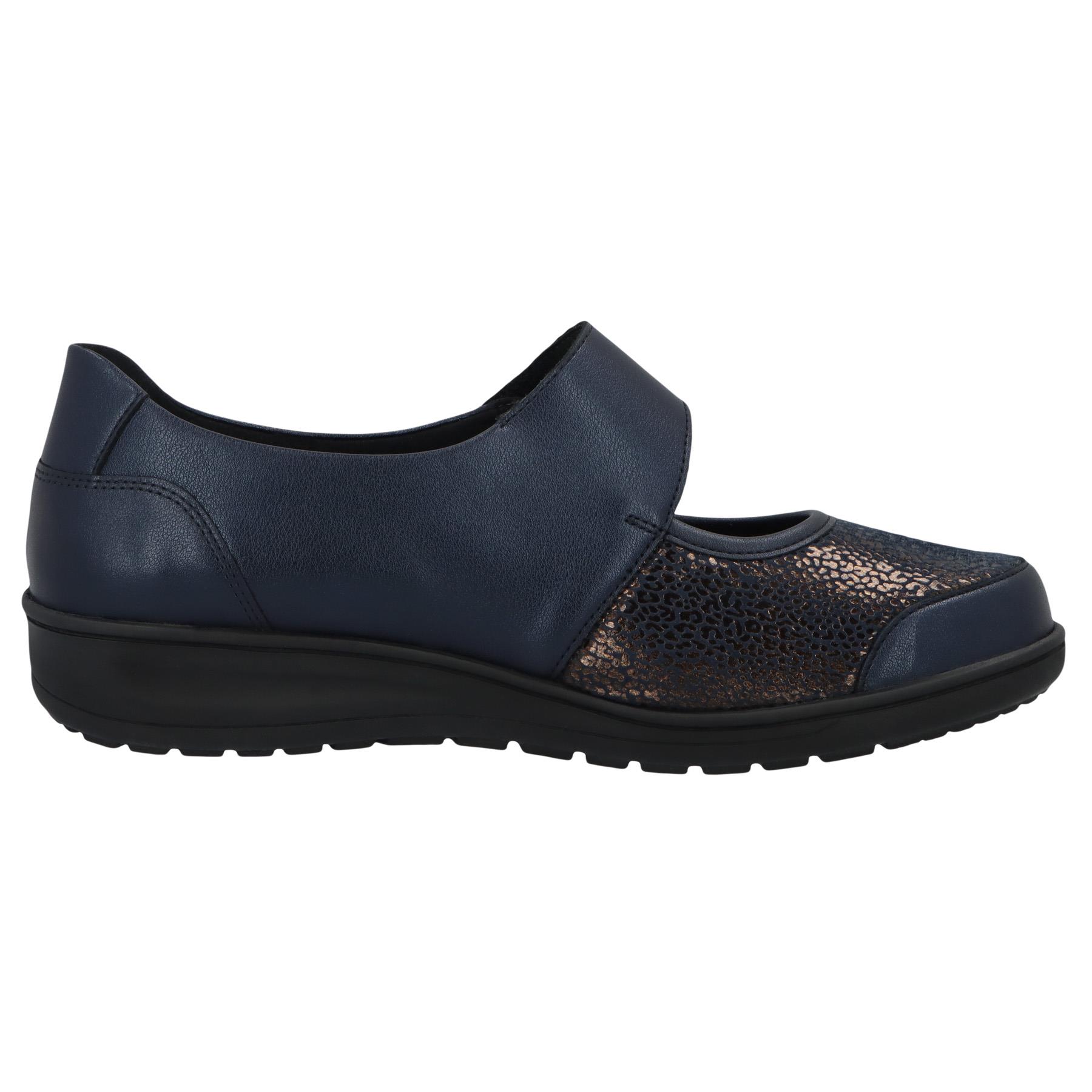 blaue slipper seitenansicht rechts