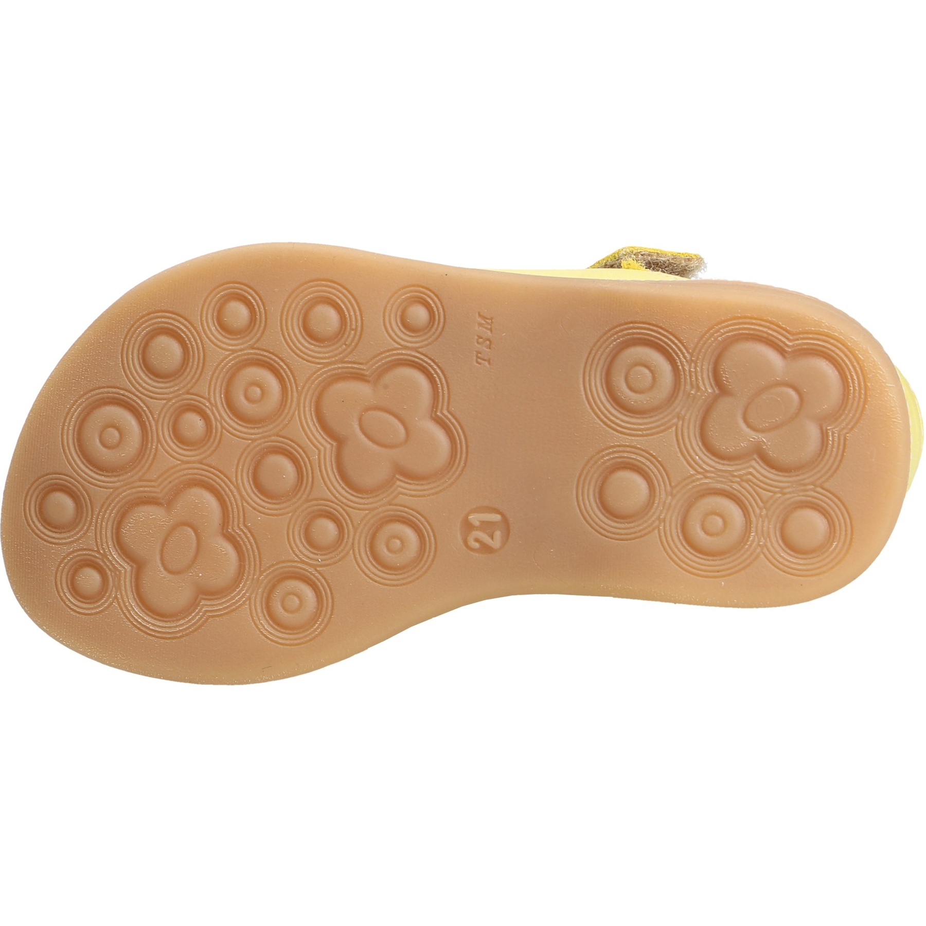 gelbe miniletten sohlenansicht