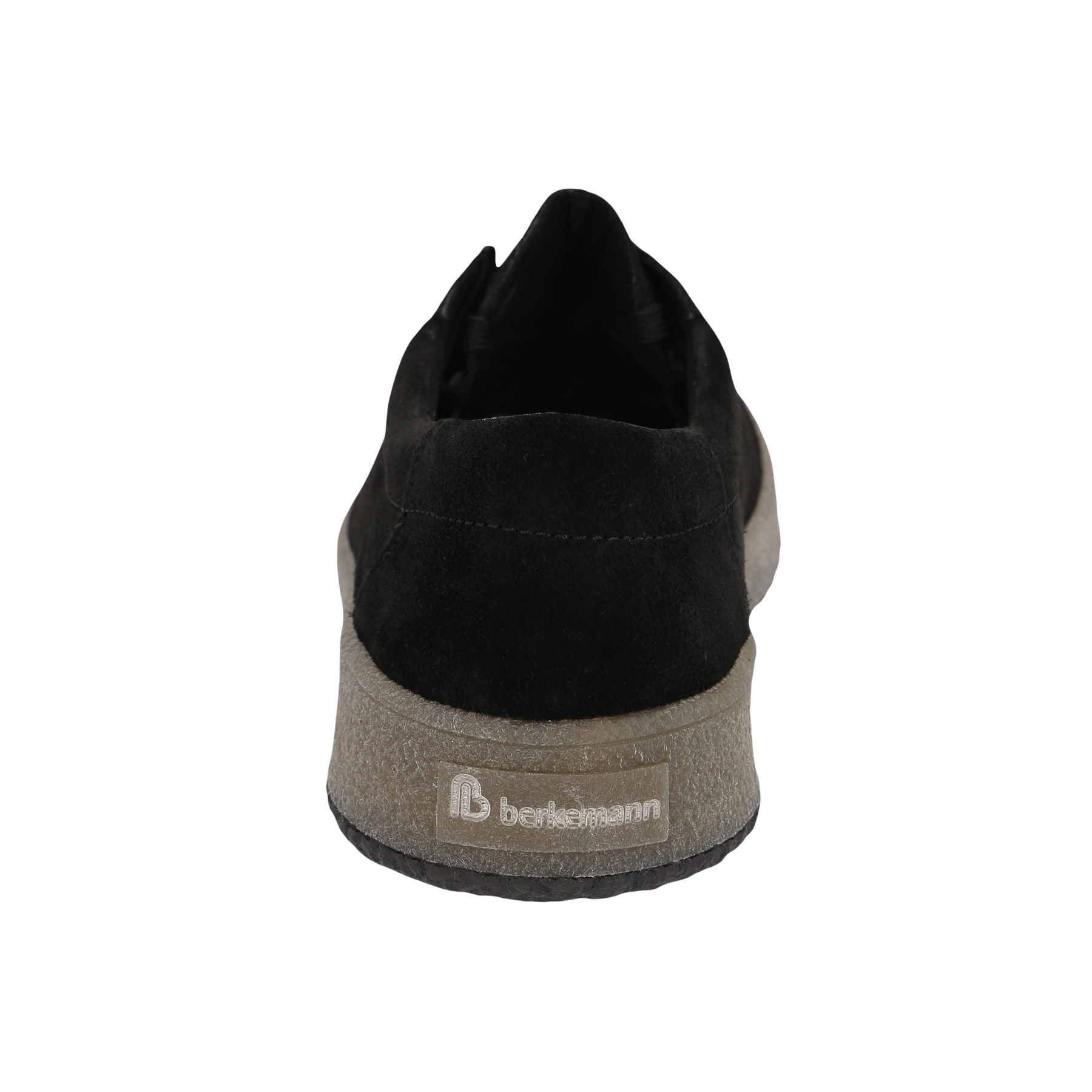 schwarze halbschuh hinteransicht