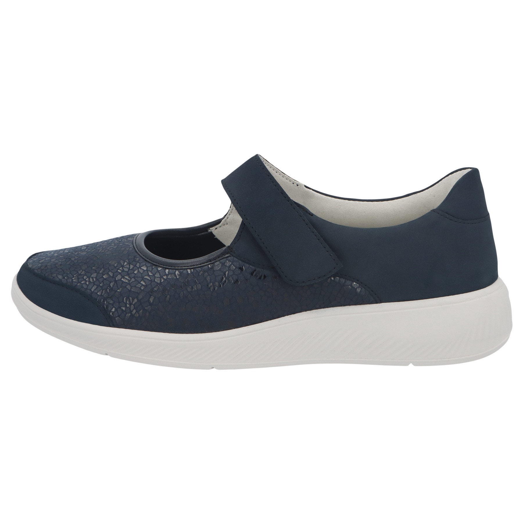blaue slipper seitenansicht links