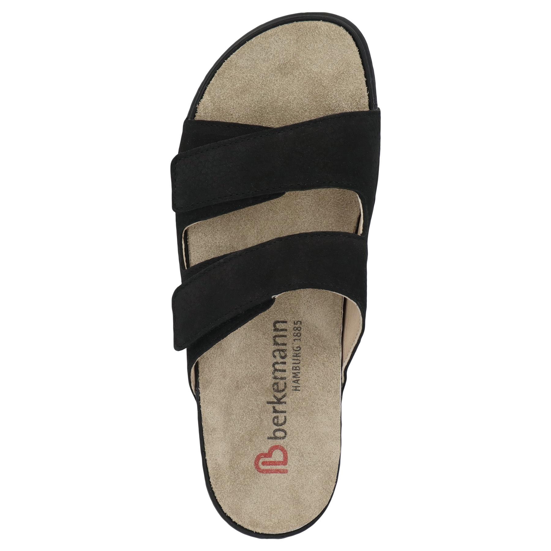 schwarze pantolette draufsicht