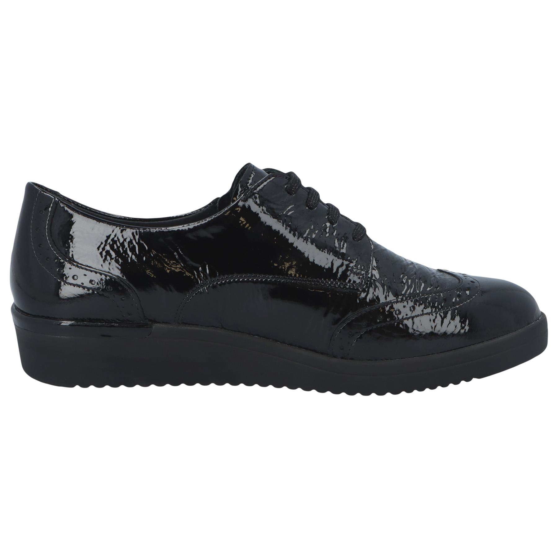 schwarze halbschuh seitenansicht rechts