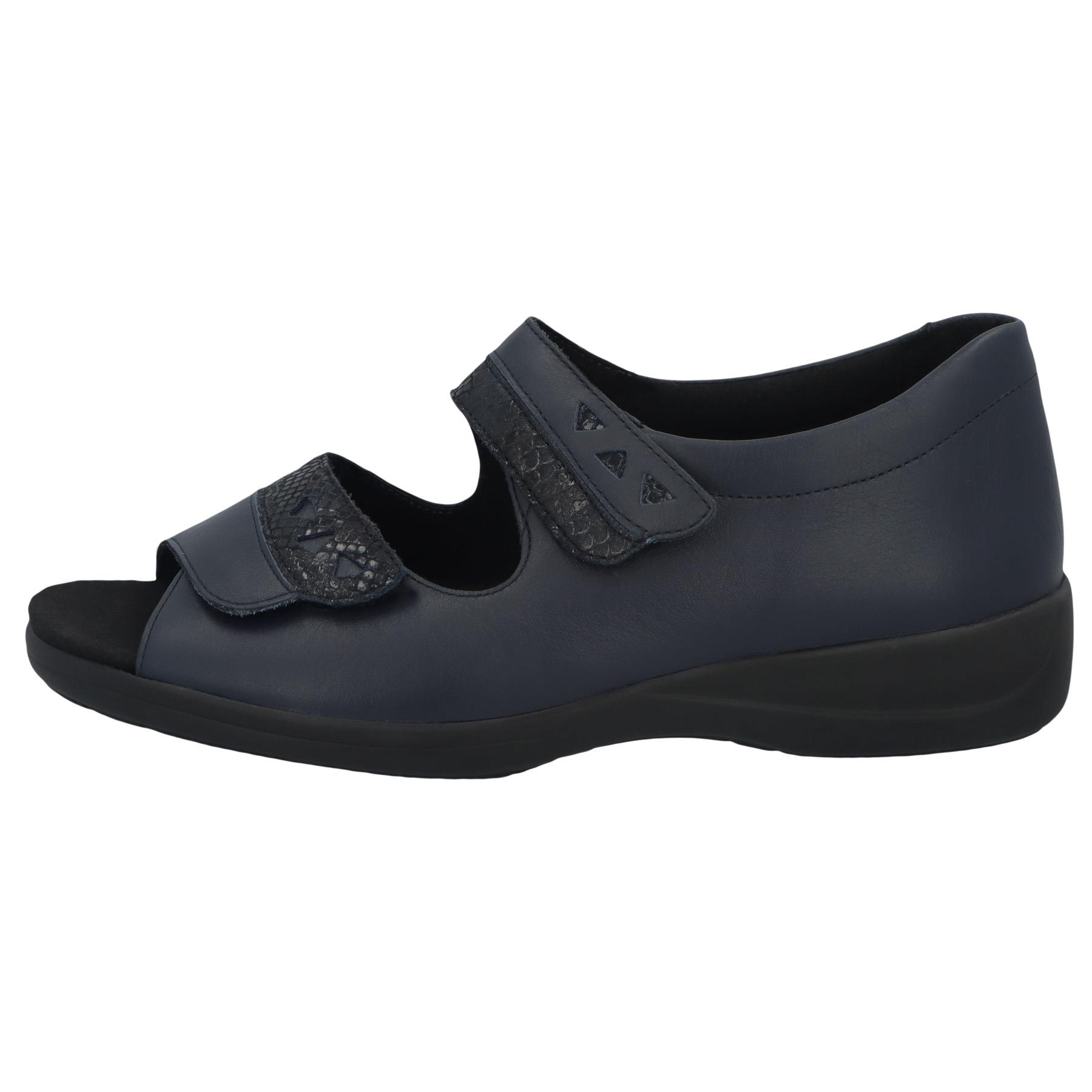 blaue sandale seitenansicht links