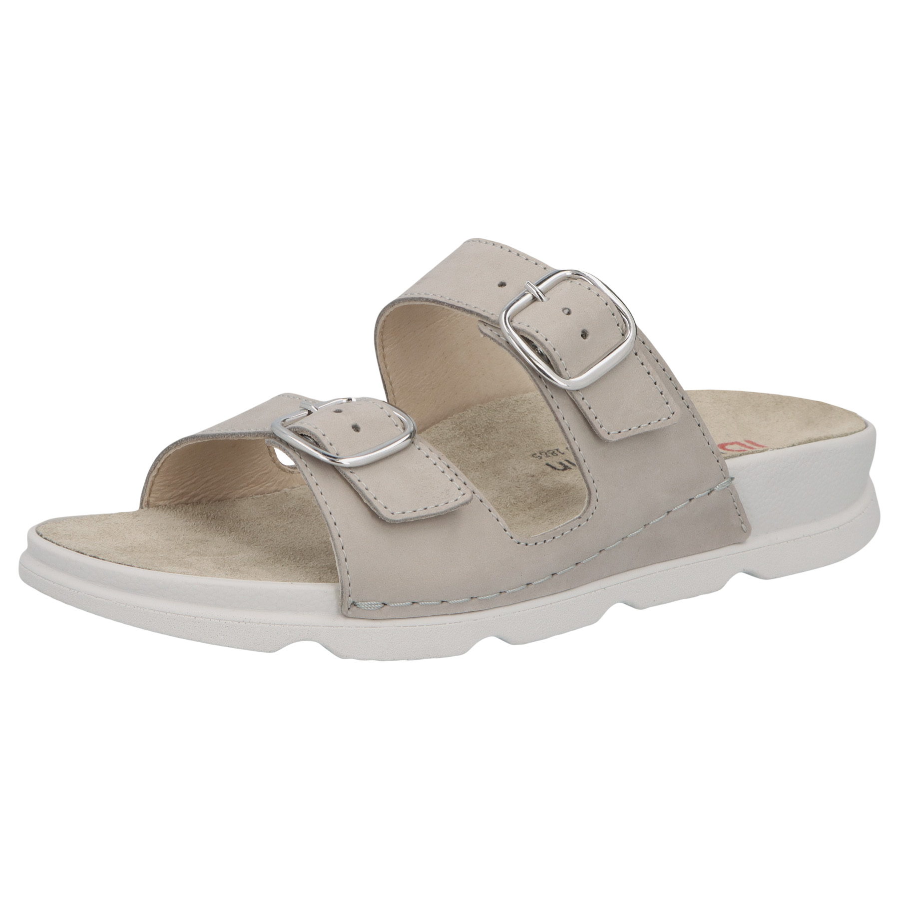 graue pantolette 3-4 ansicht