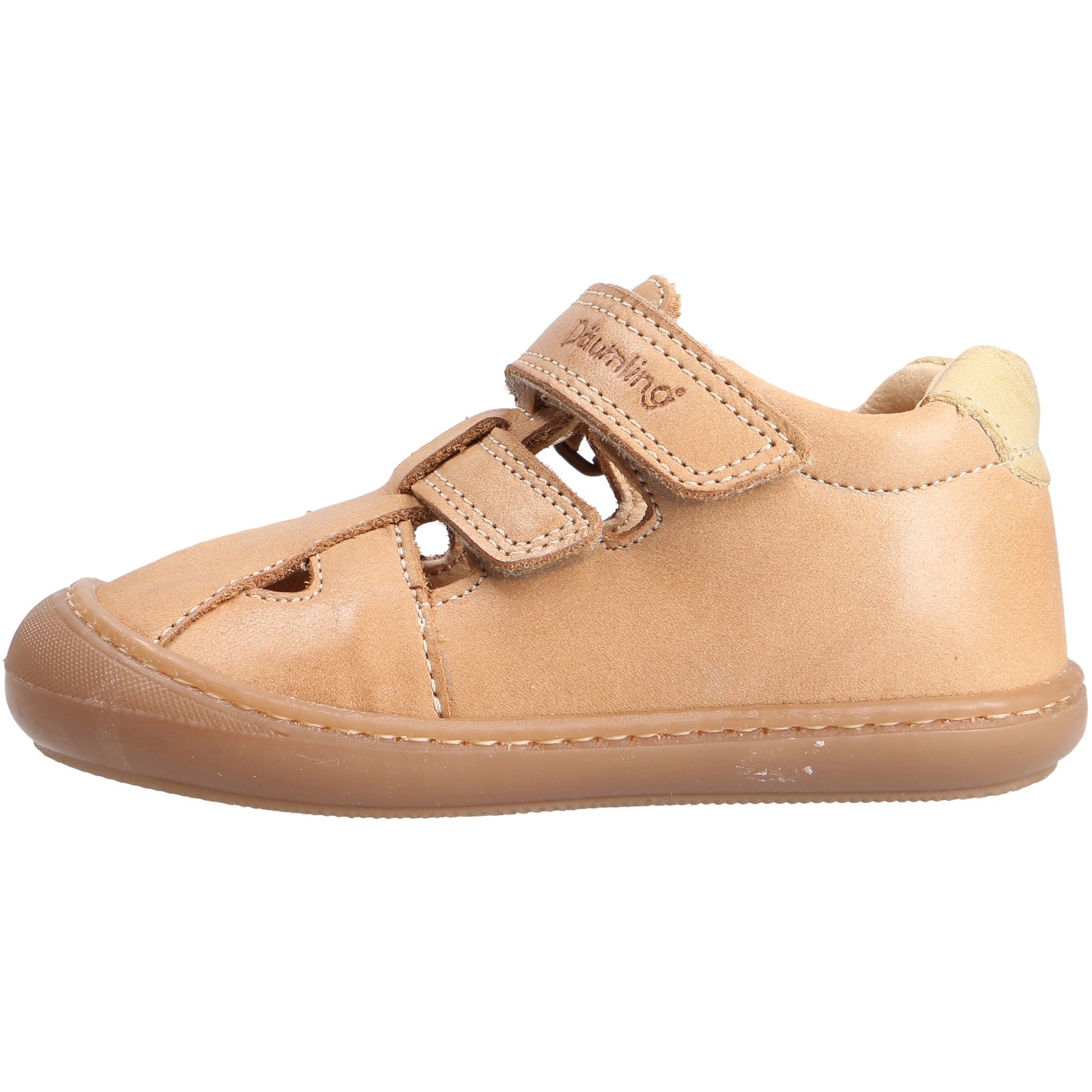 braune lauflernschuhe seitenansicht links