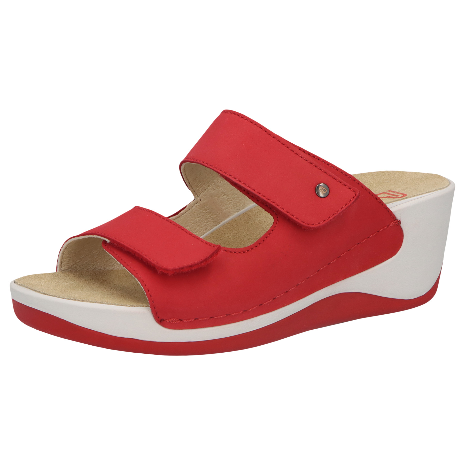 rote pantolette 3-4 ansicht