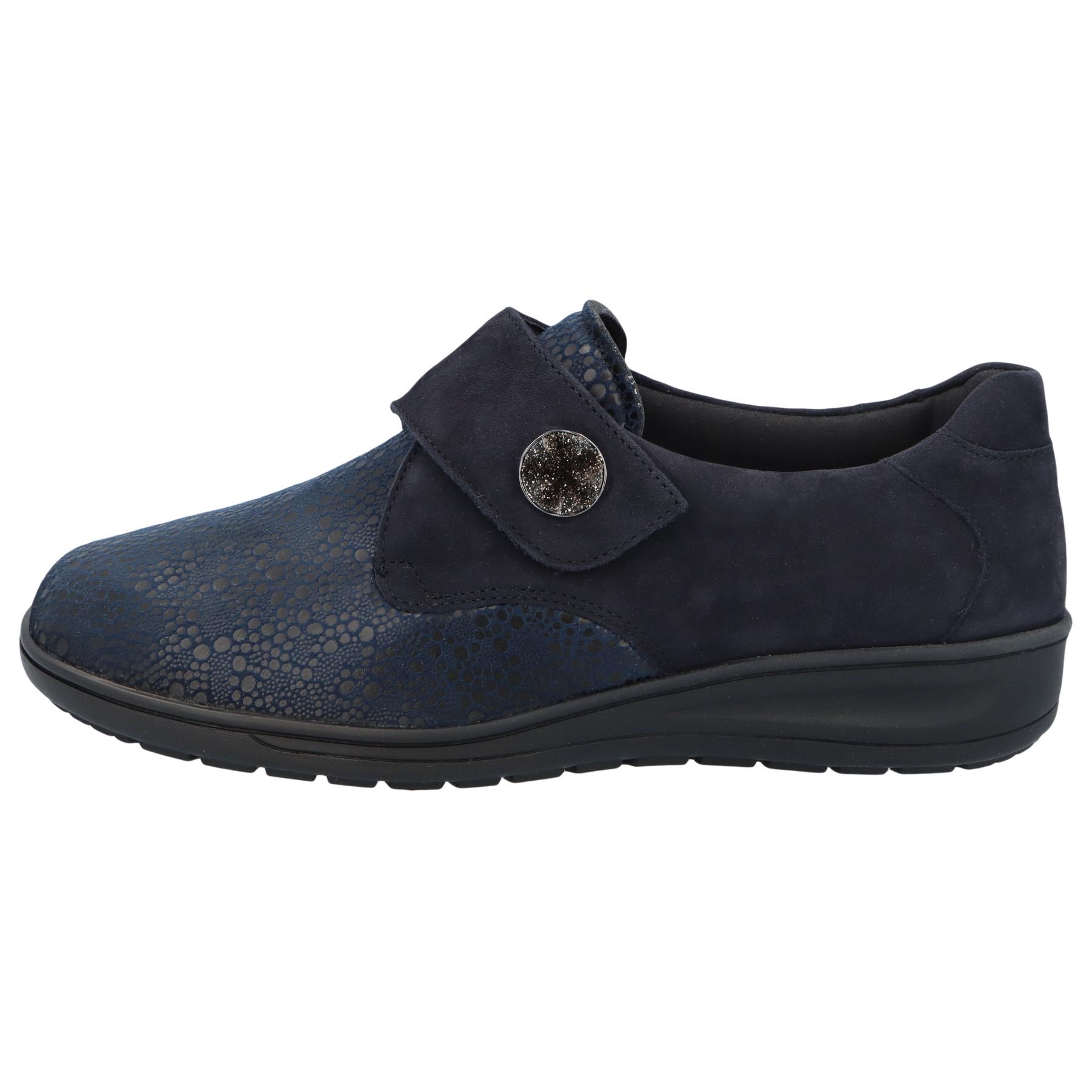 blaue slipper seitenansicht links