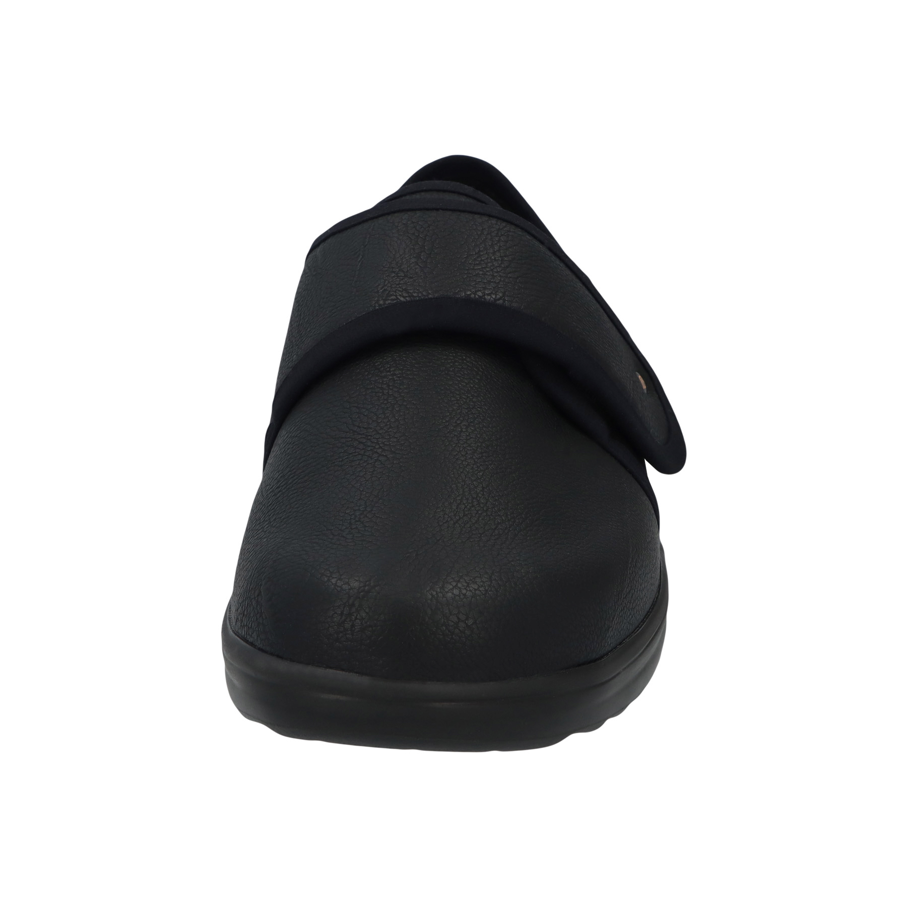 schwarze halbschuh vorderansicht