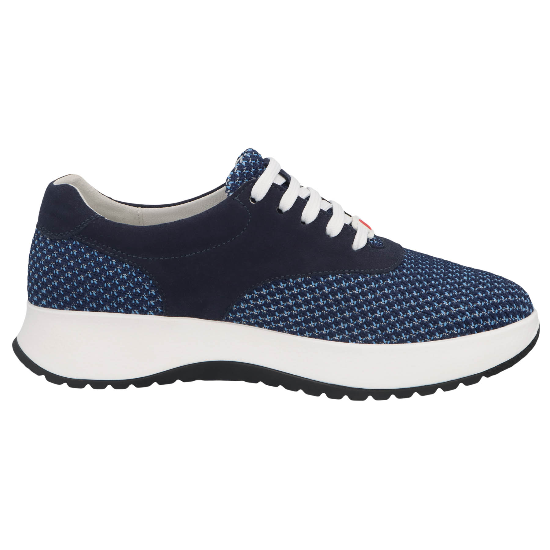 blaue halbschuh seitenansicht rechts