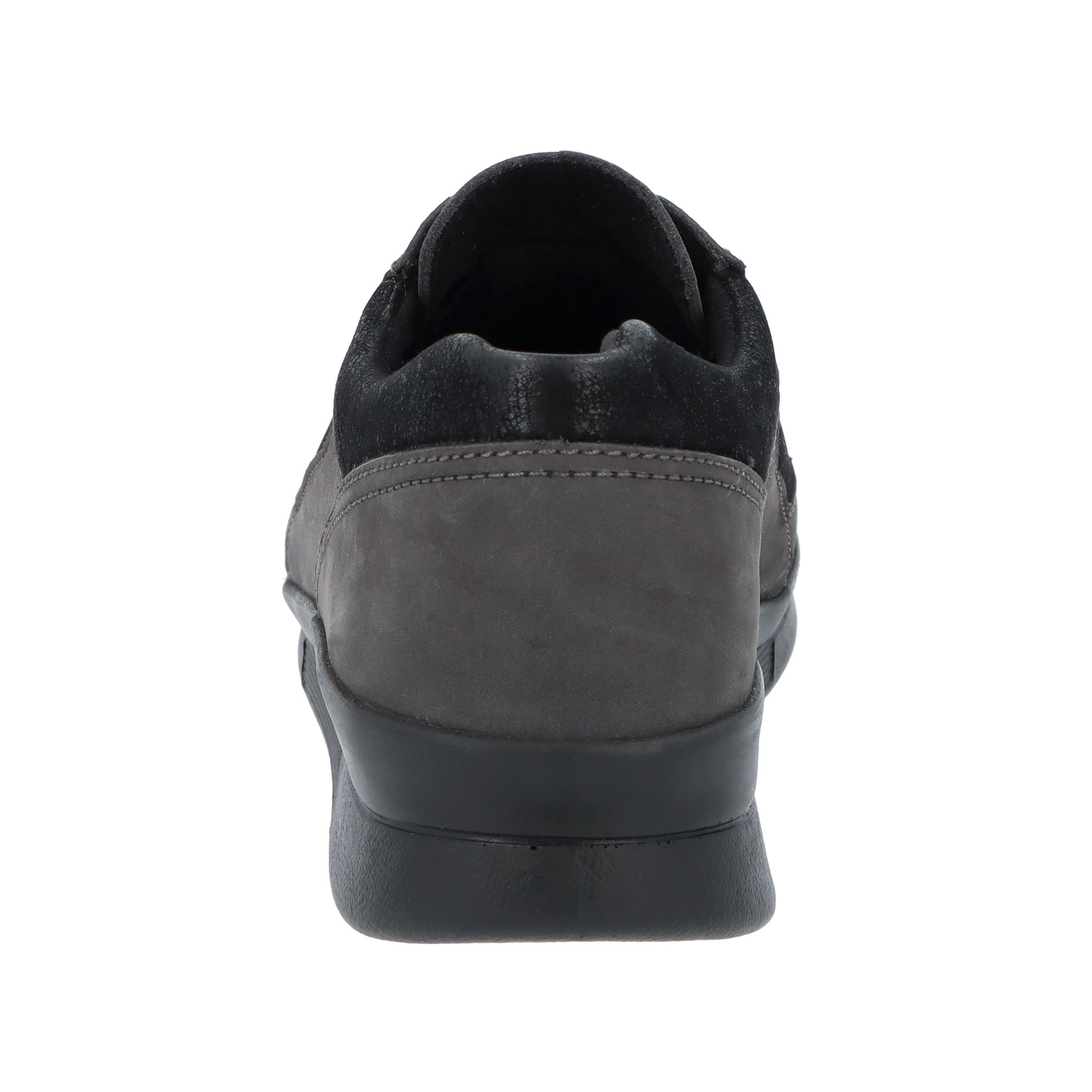 schwarze halbschuh hinteransicht