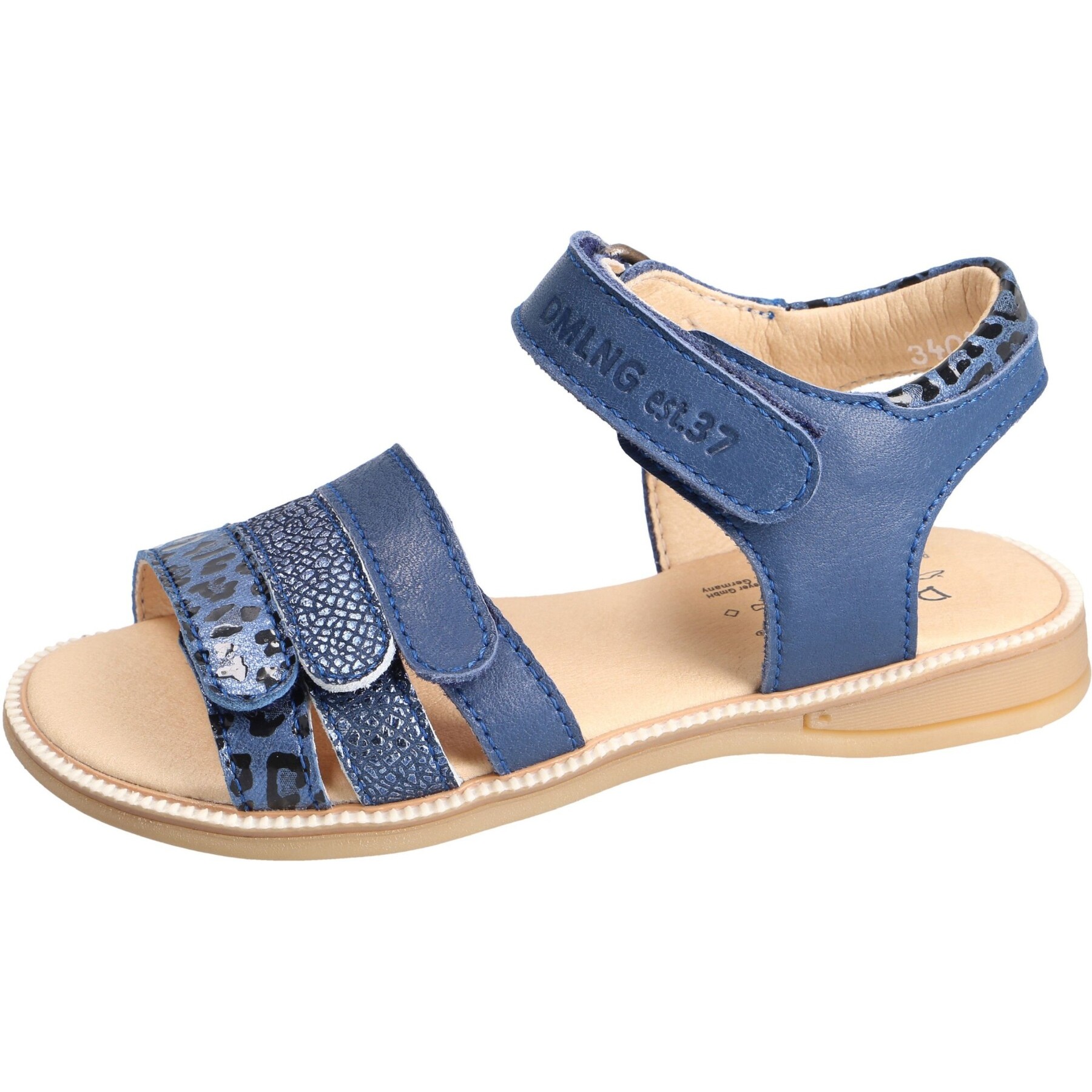 blaue sandale 3-4 ansicht