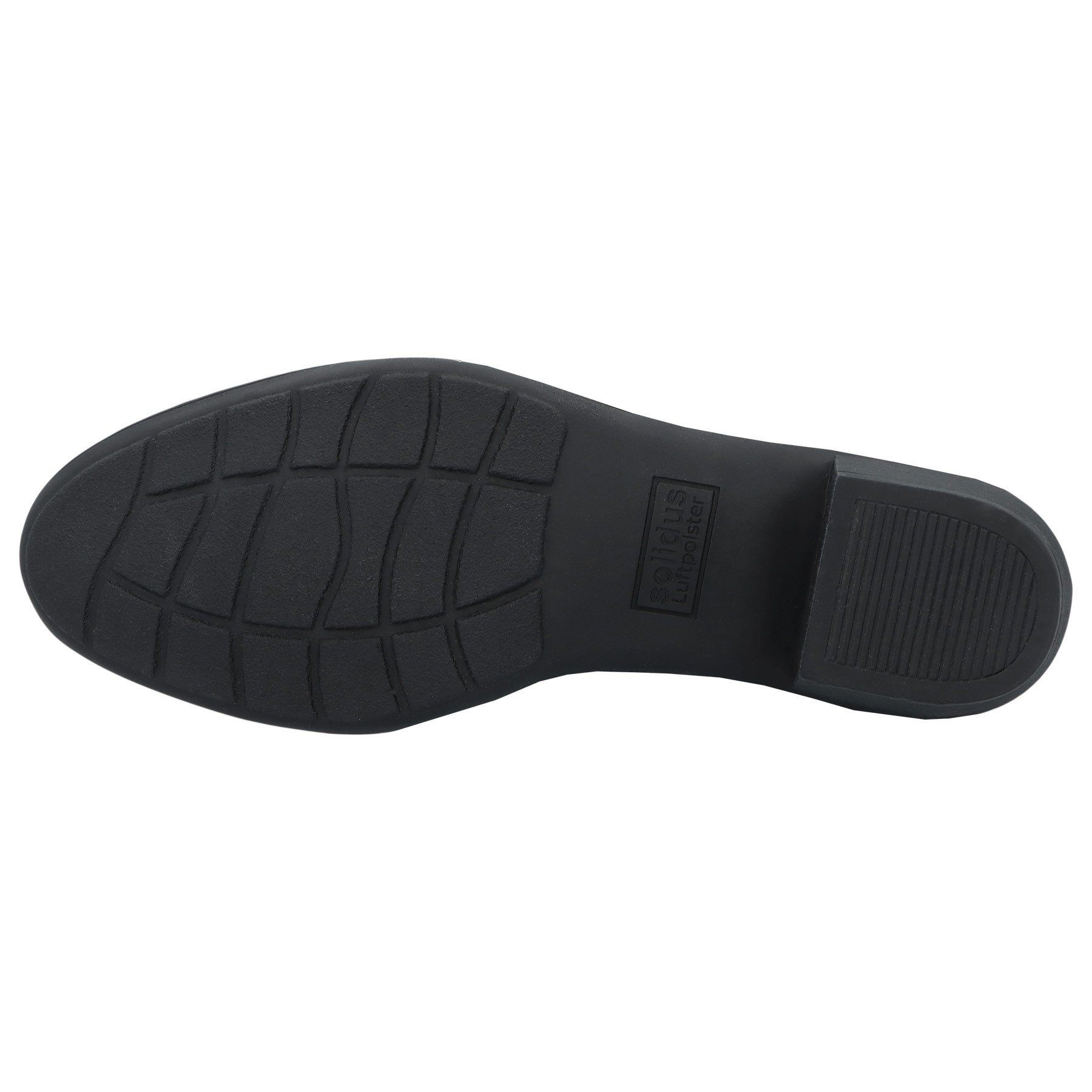 schwarze stiefel sohlenansicht