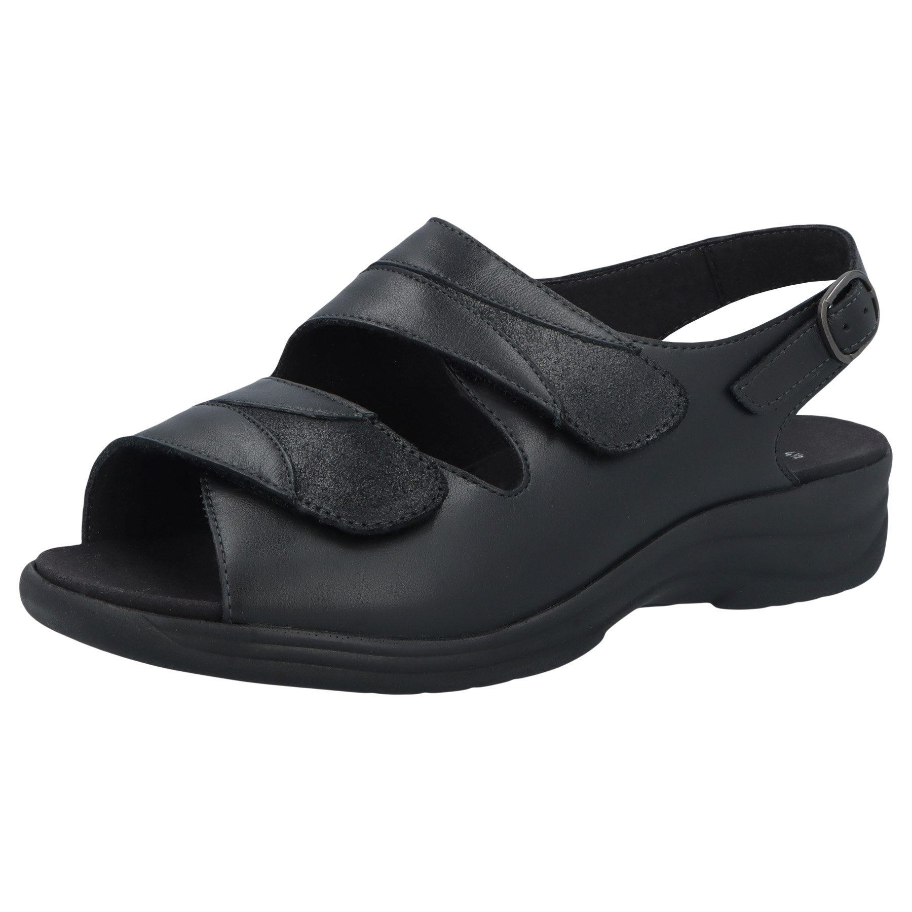 schwarze sandale 3-4 ansicht