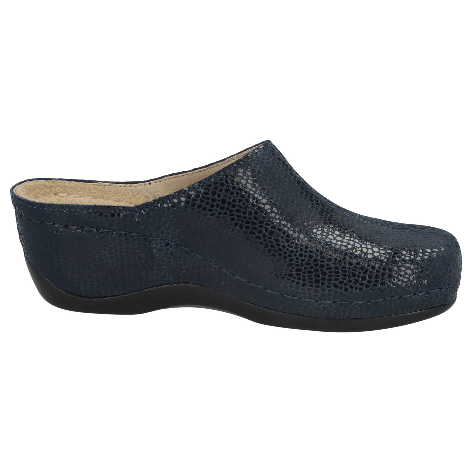 blaue clogs seitenansicht rechts