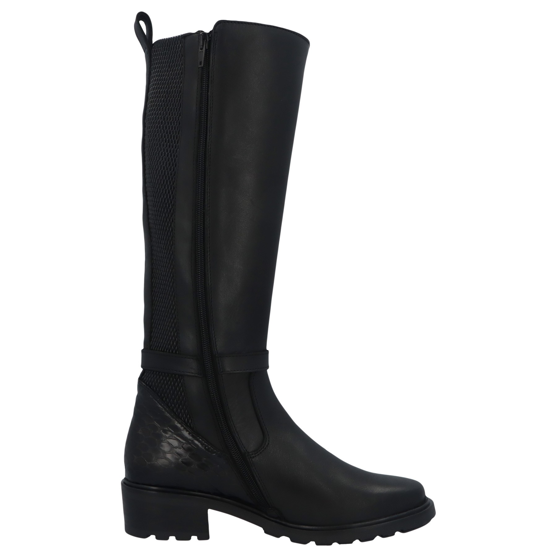 schwarze stiefel seitenansicht rechts