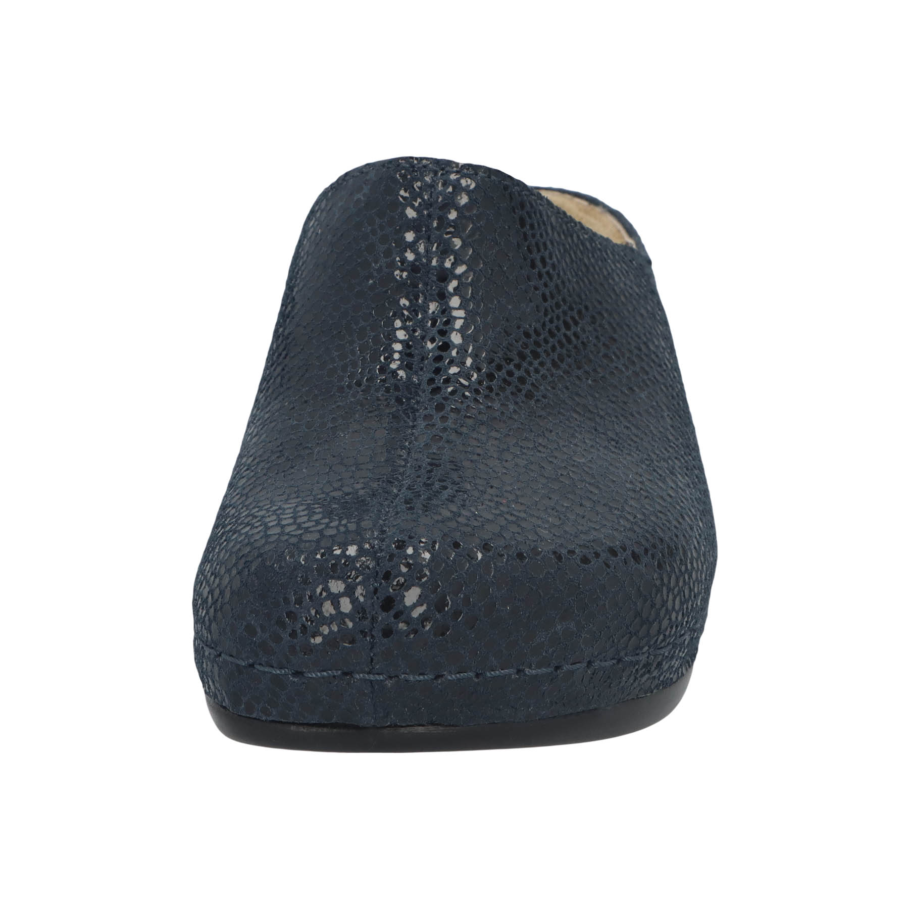 blaue clogs vorderansicht