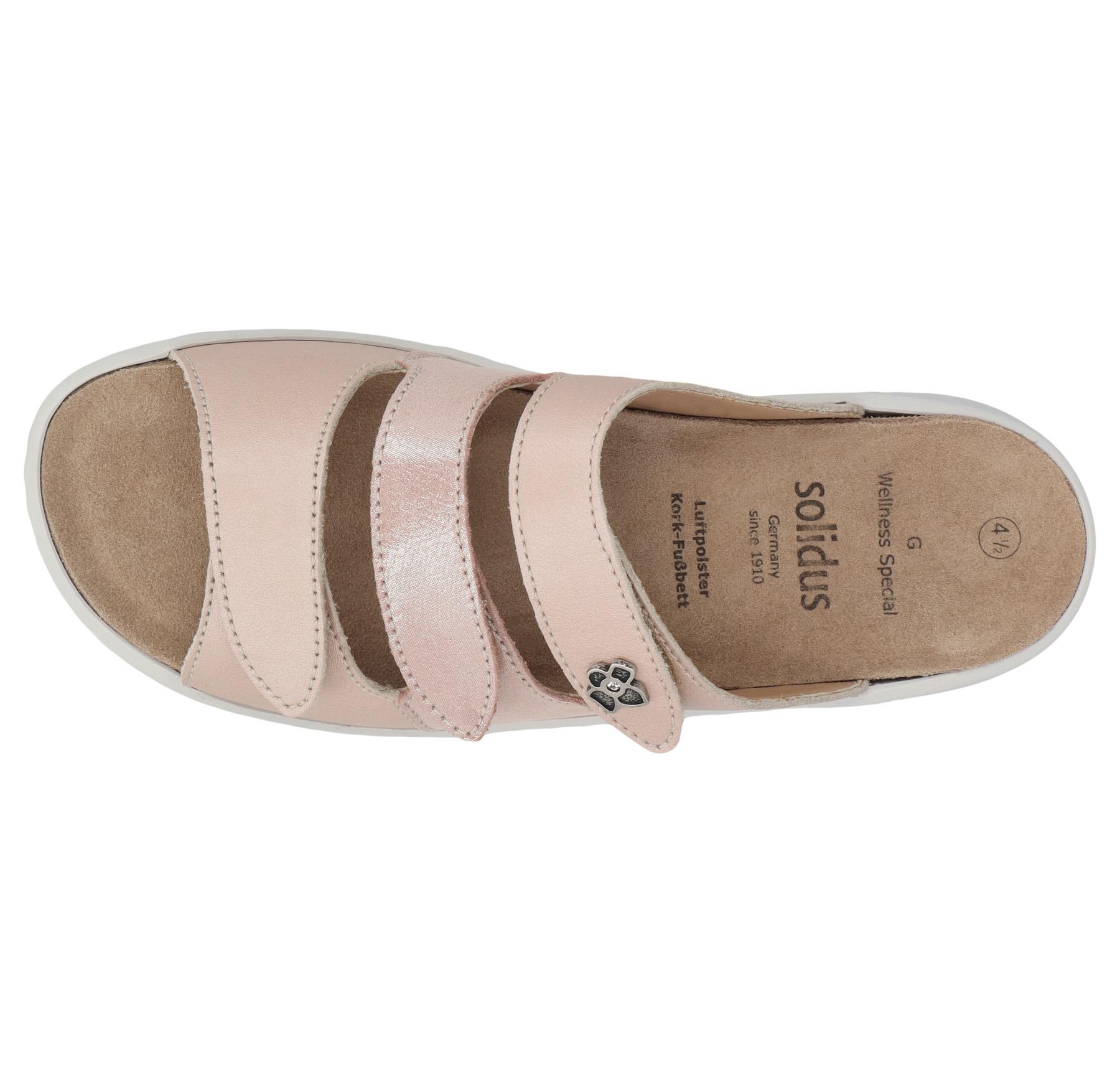 mehrfarbige pantolette draufsicht