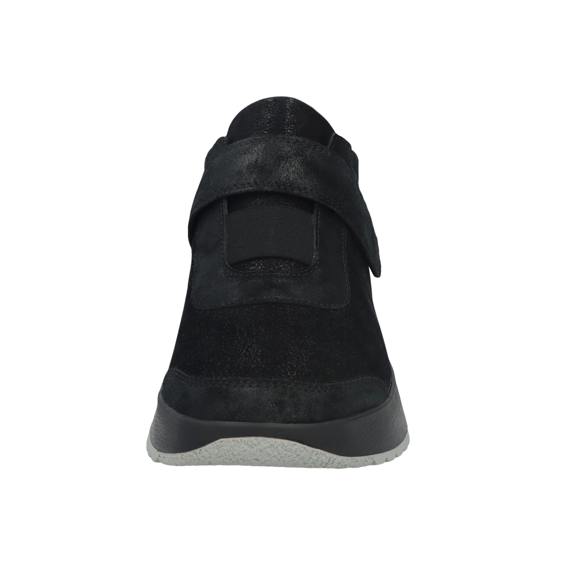 schwarze halbschuh vorderansicht