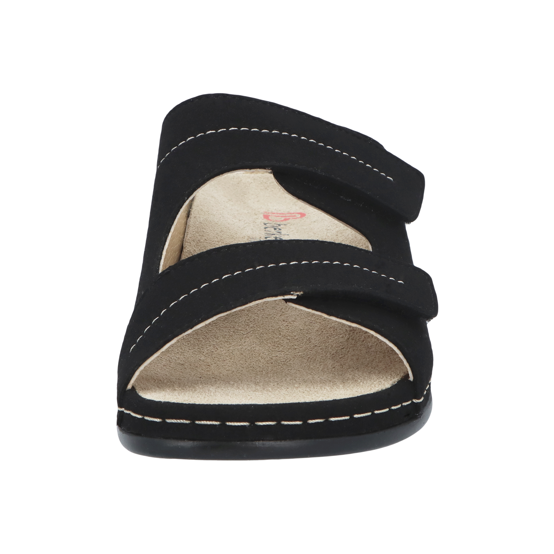 schwarze pantolette vorderansicht