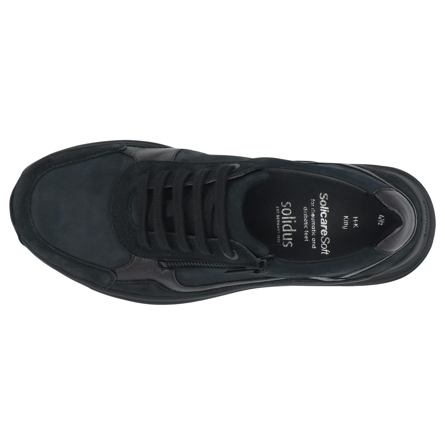 schwarze halbschuh draufsicht