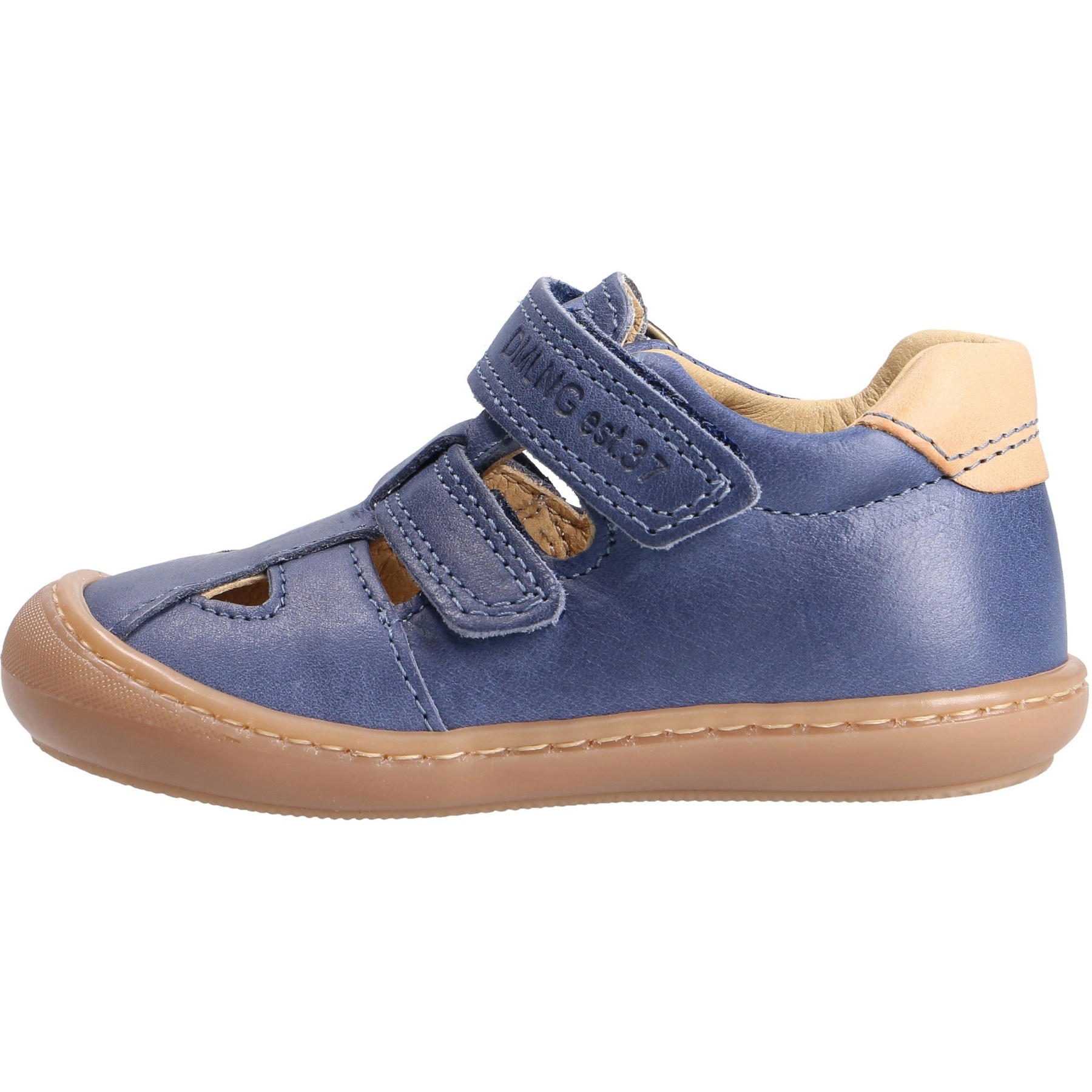 blaue lauflernschuhe seitenansicht links