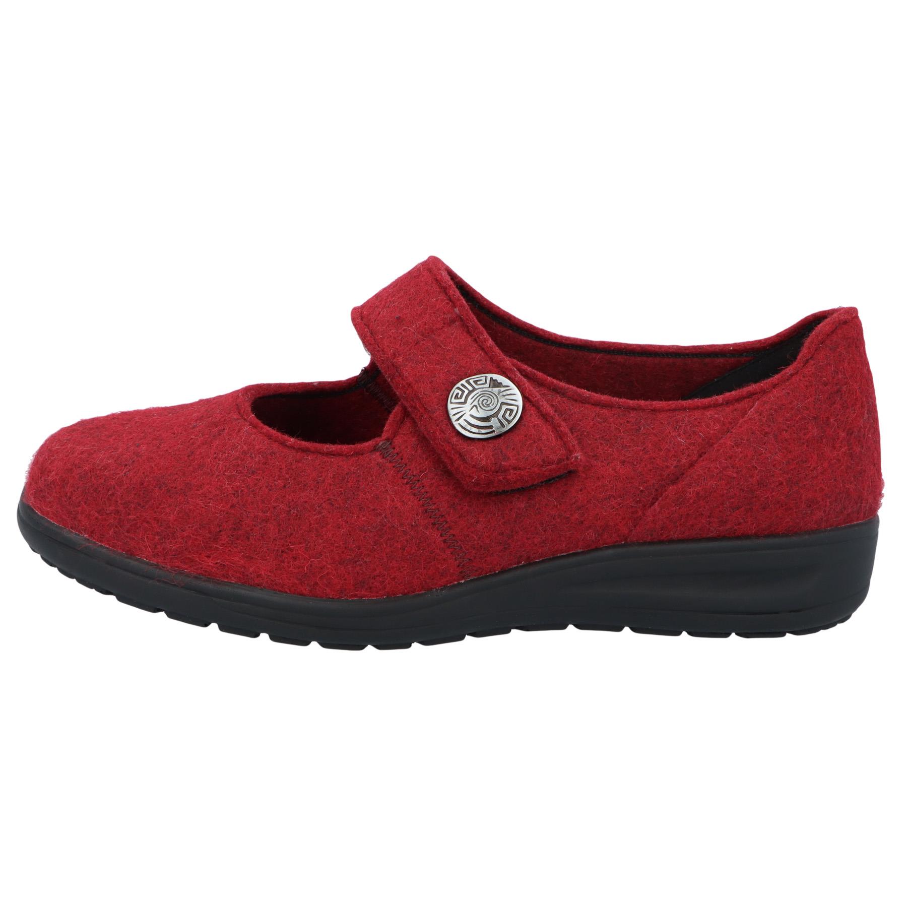 rote slipper seitenansicht links