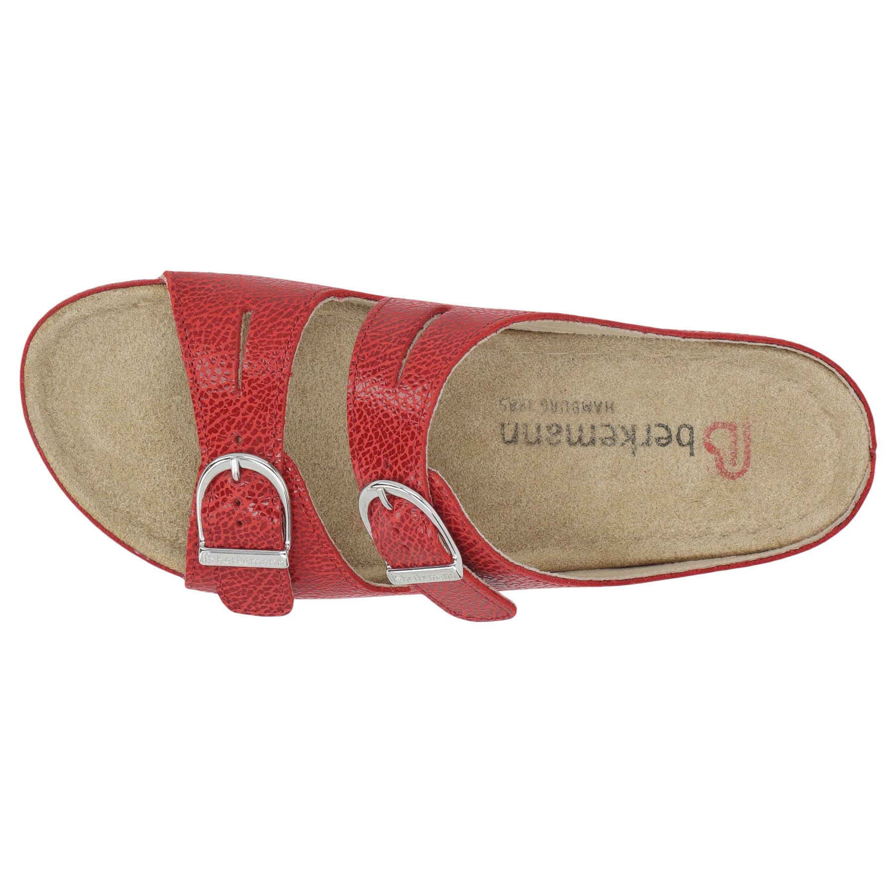 rote pantolette draufsicht