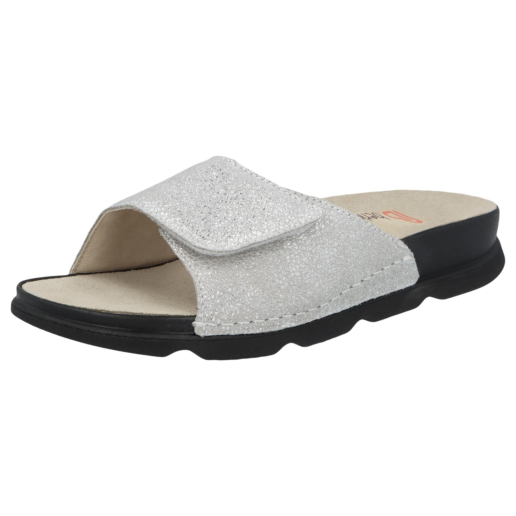 mehrfarbige pantolette 3-4 ansicht