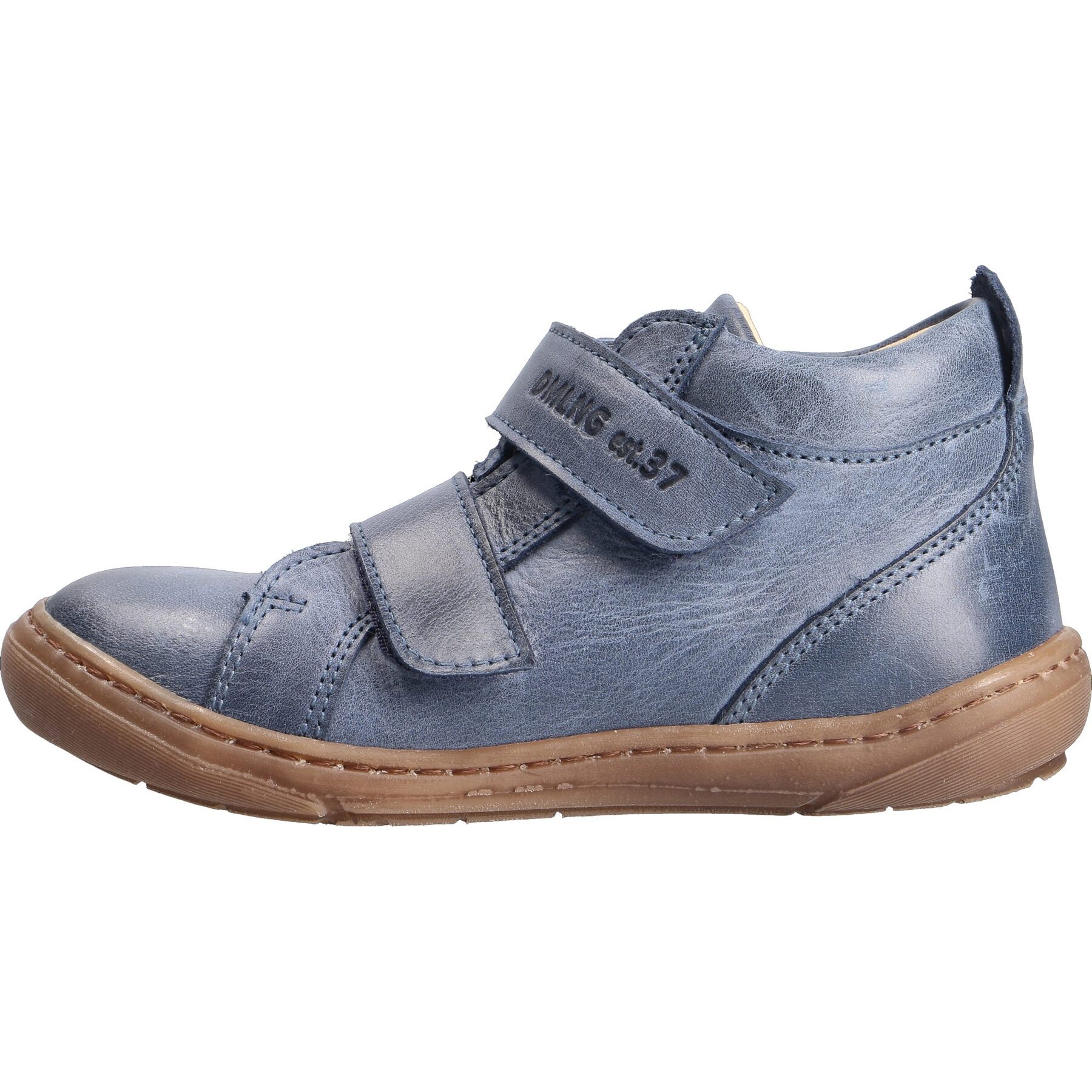 blaue mid cut seitenansicht links