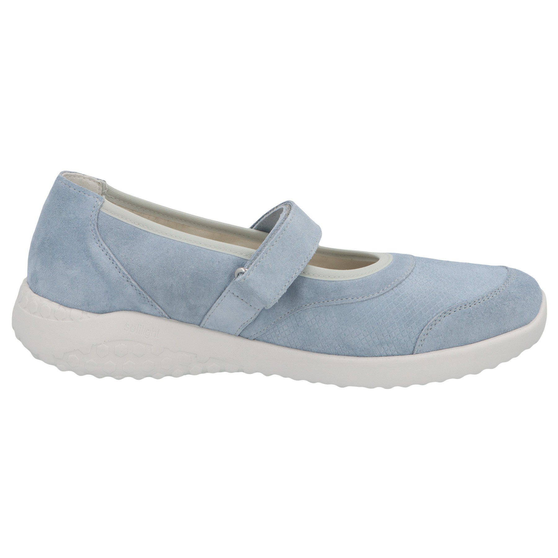 blaue slipper seitenansicht rechts