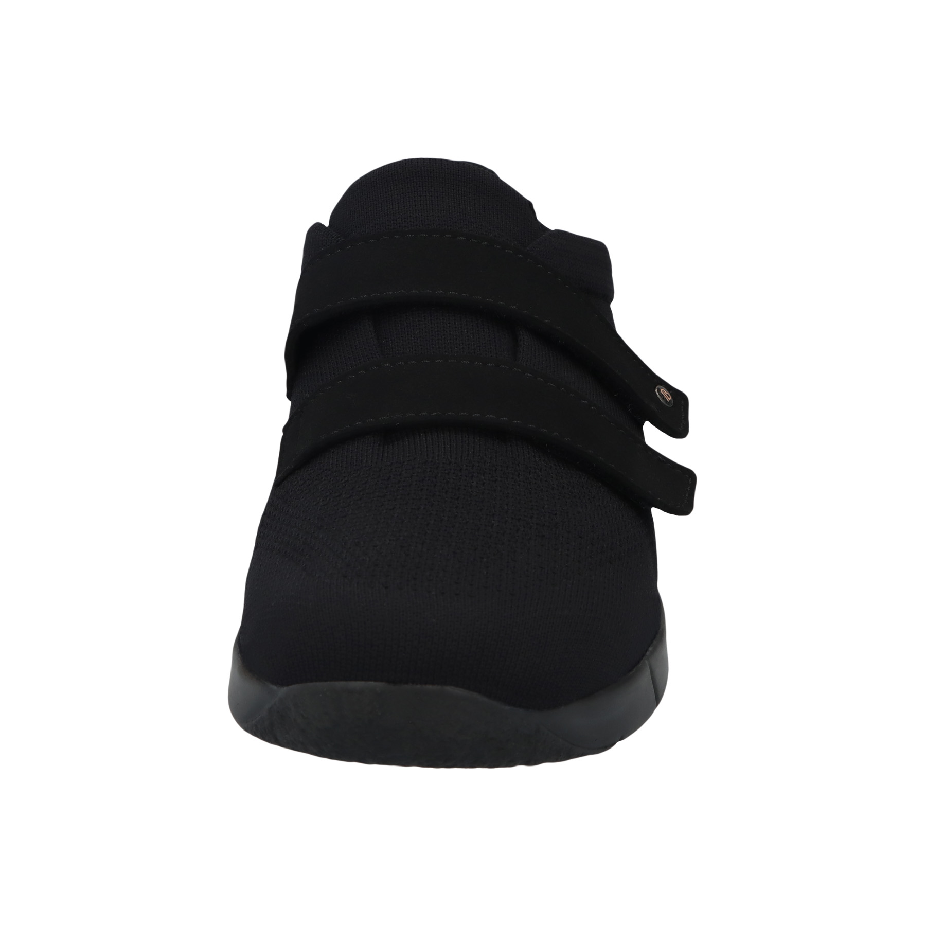 schwarze halbschuh vorderansicht