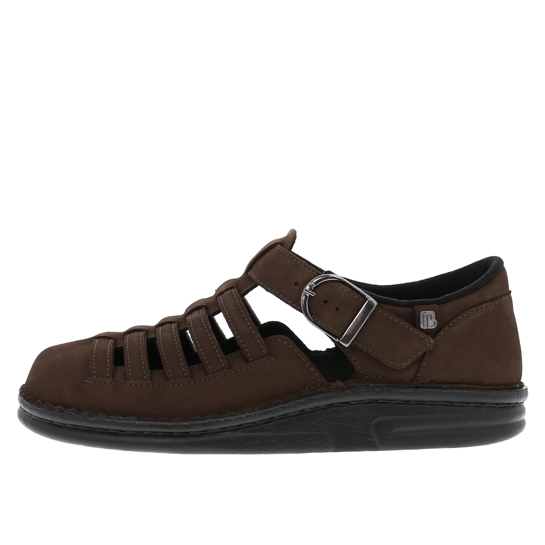 braune sandale seitenansicht links