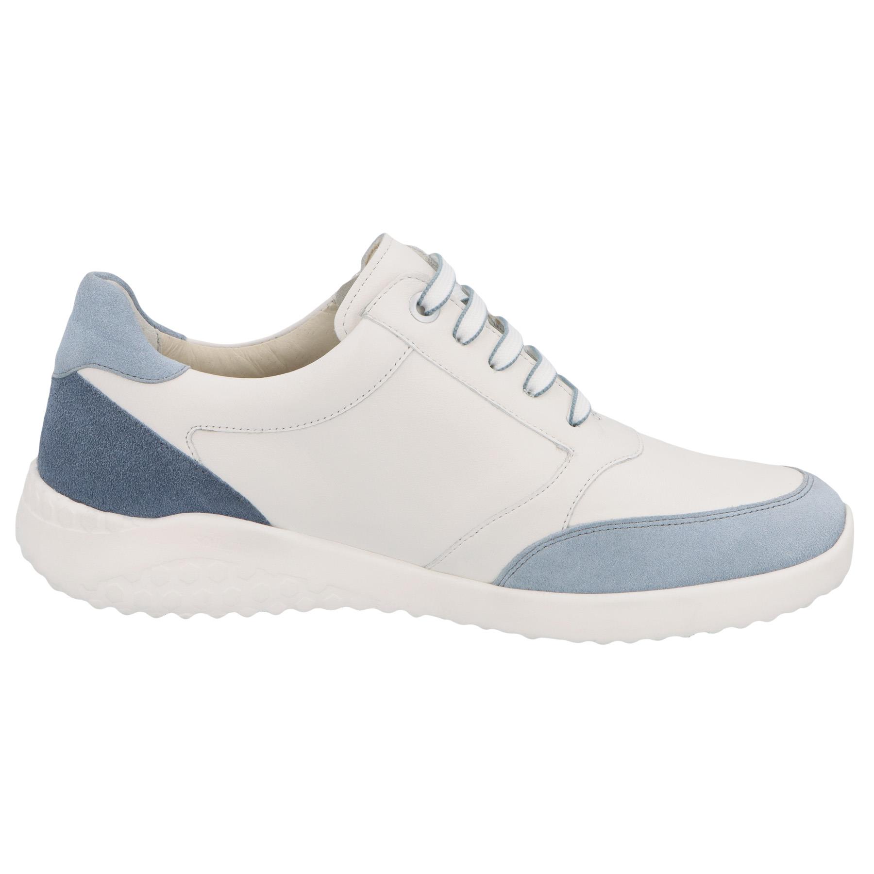 blaue halbschuh seitenansicht rechts