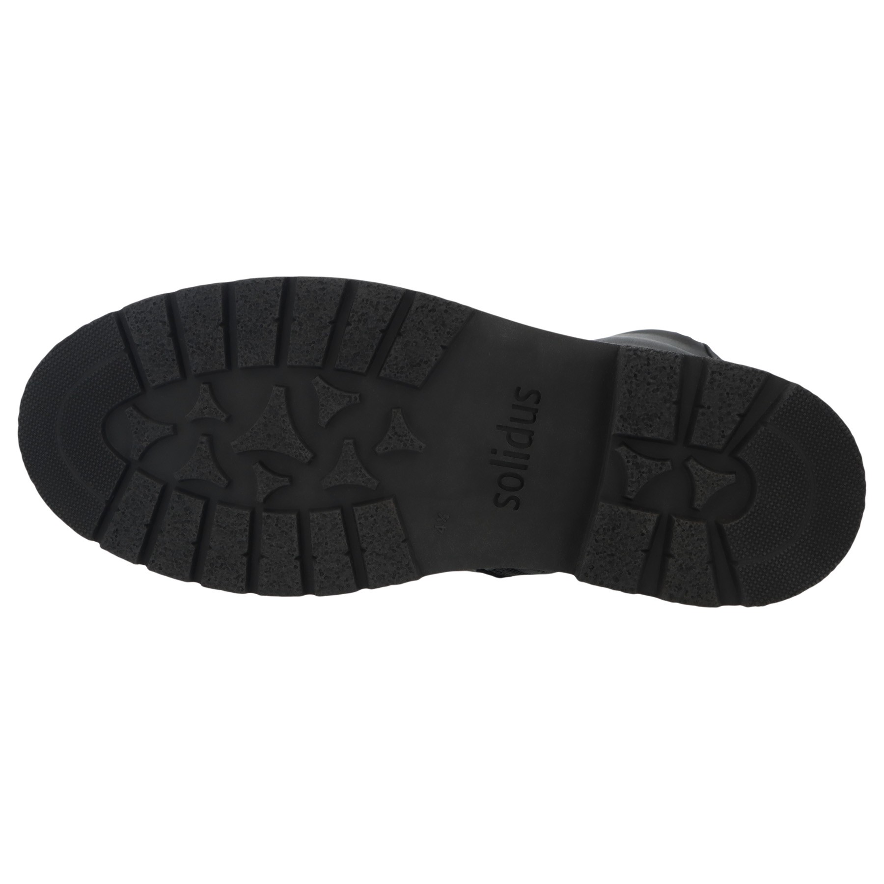 schwarze stiefel sohlenansicht