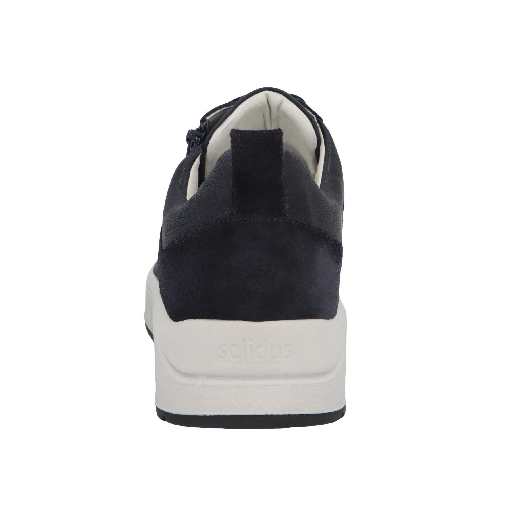 blaue halbschuh hinteransicht