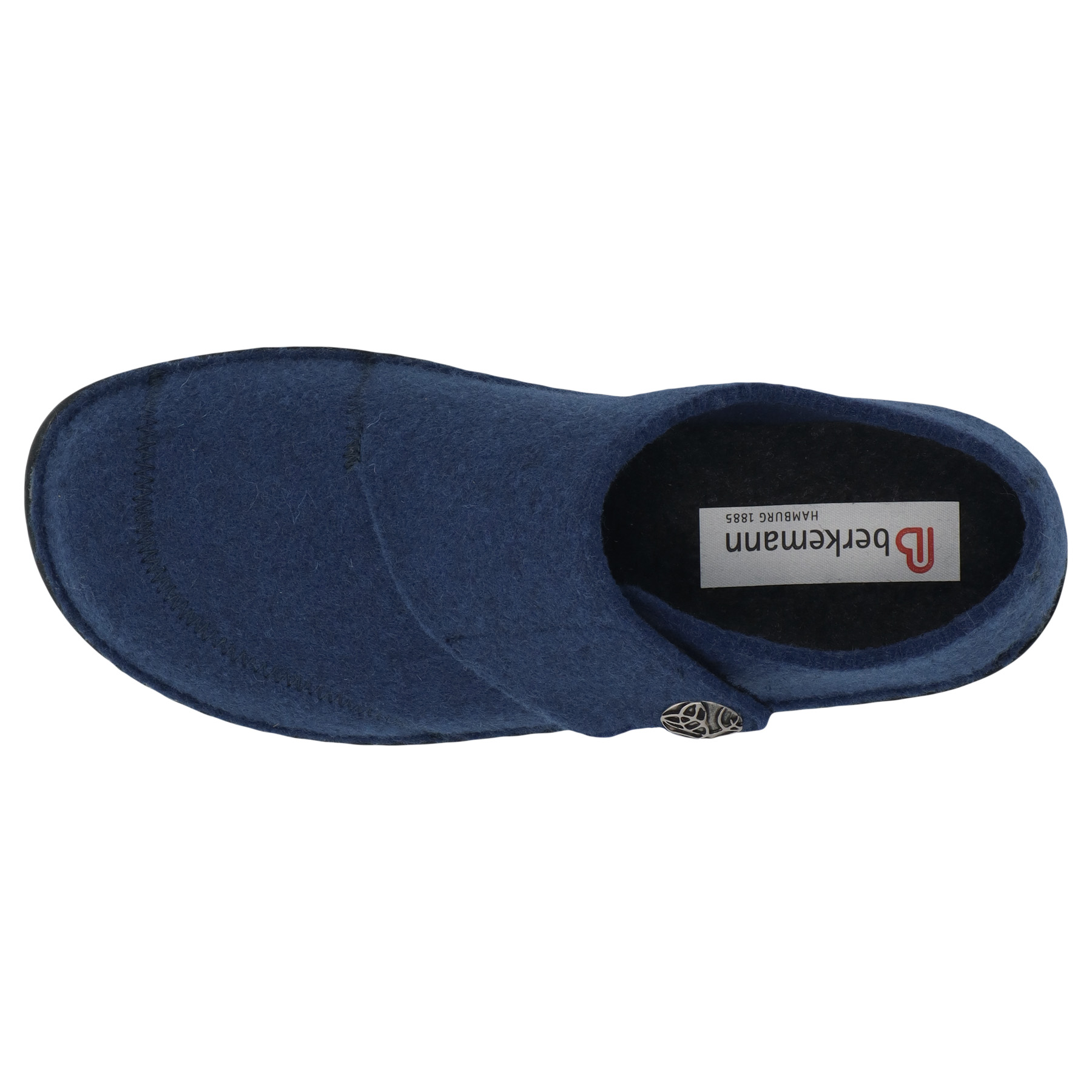 blaue hausschuhe draufsicht