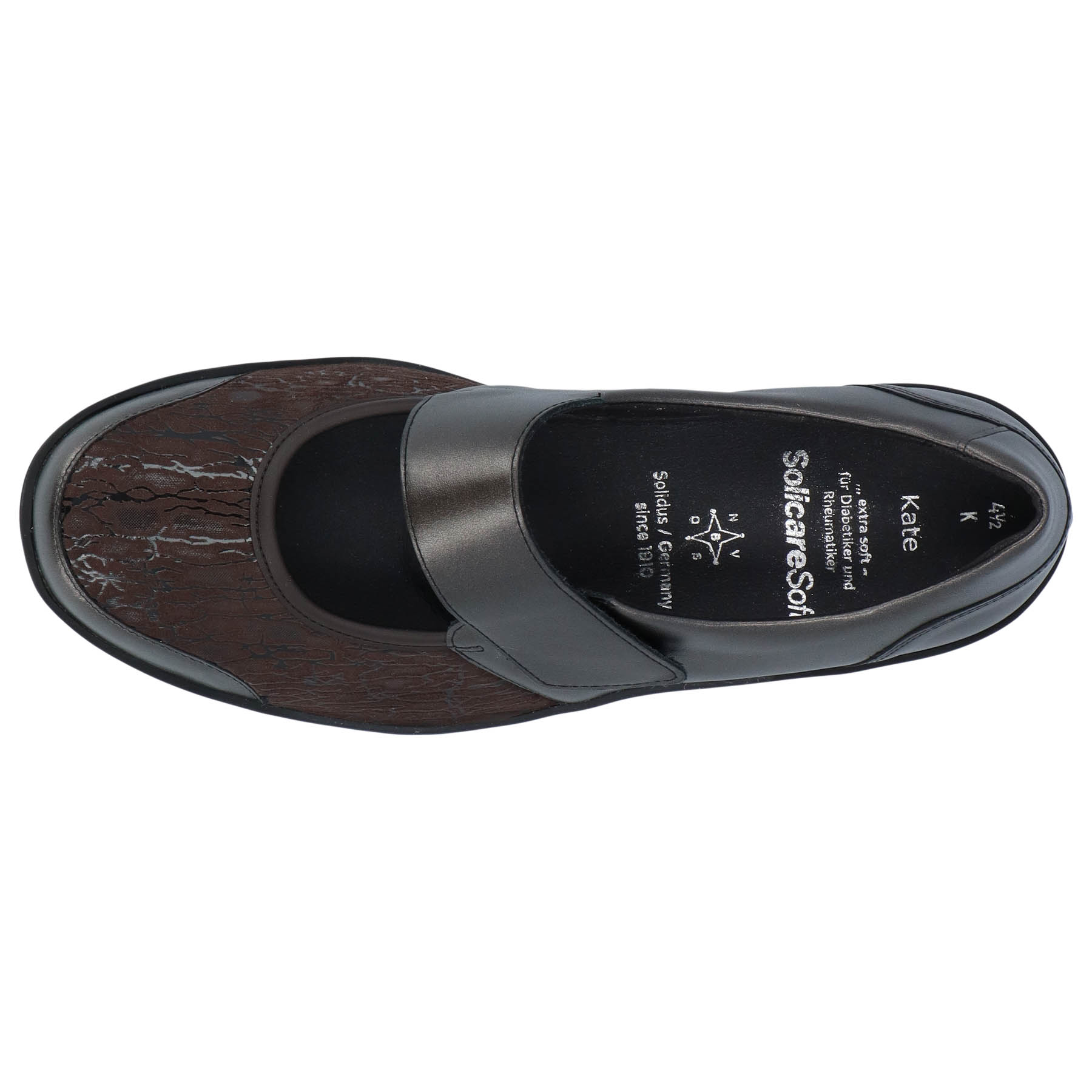 braune halbschuh draufsicht