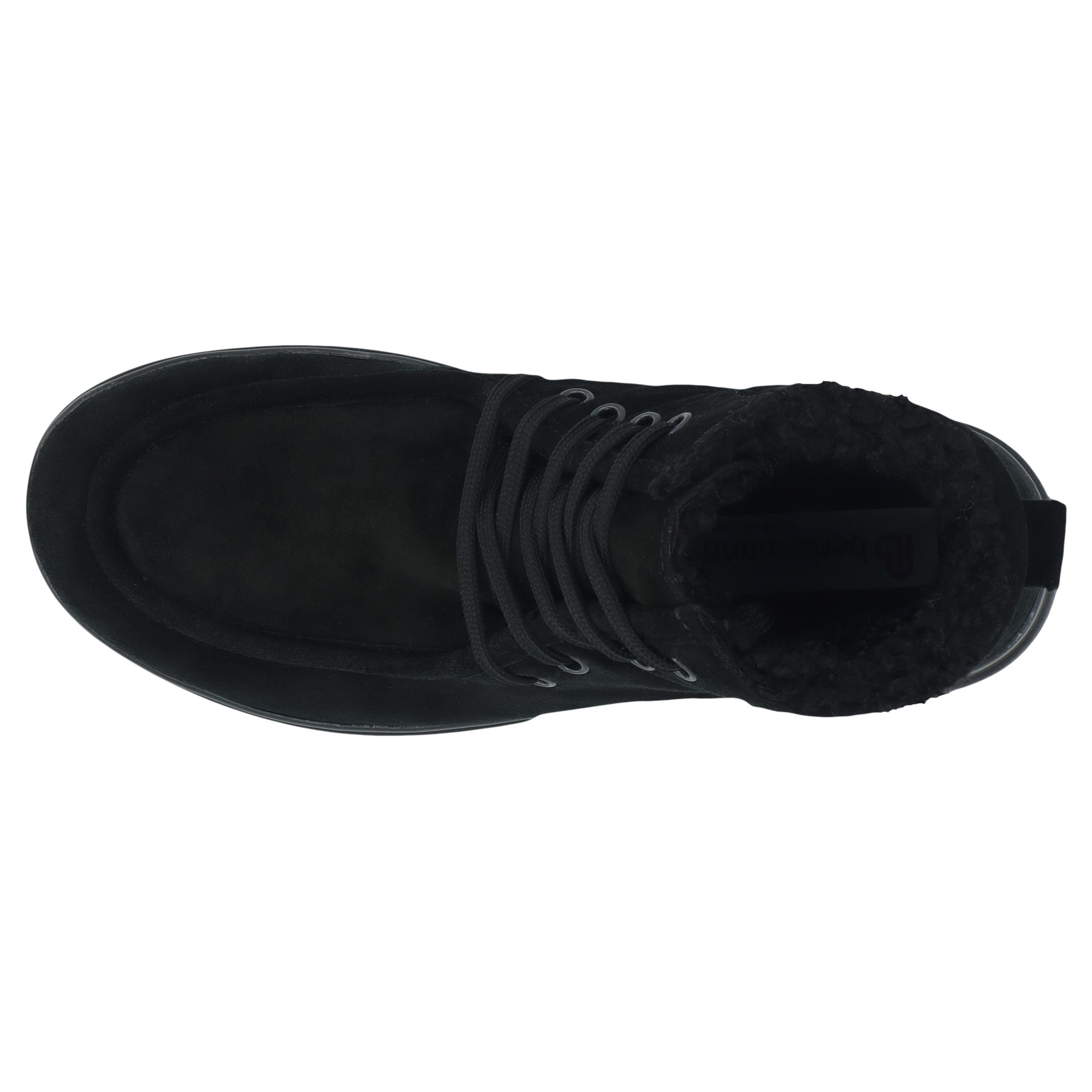 schwarze stiefeletten draufsicht