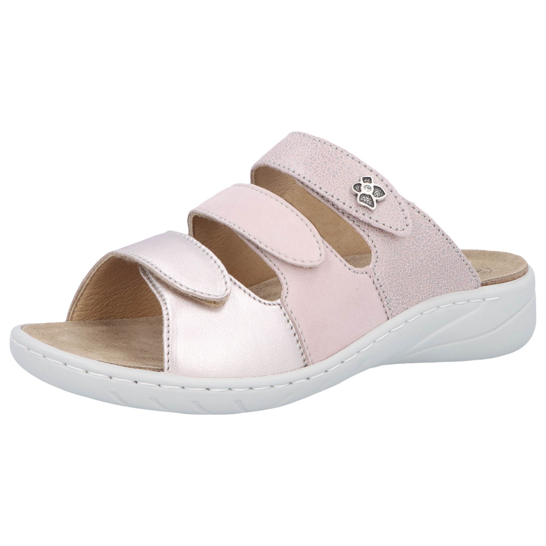 mehrfarbige pantolette 3-4 ansicht